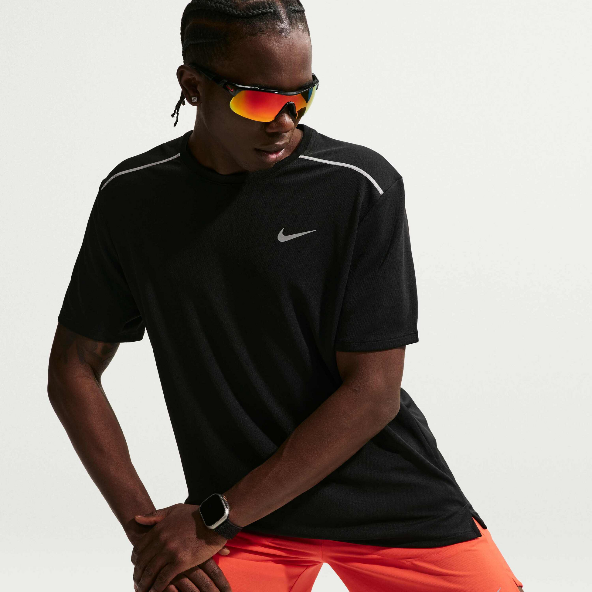 NIKE, Men's Dri-fit Short-sleeve Running Top Miler