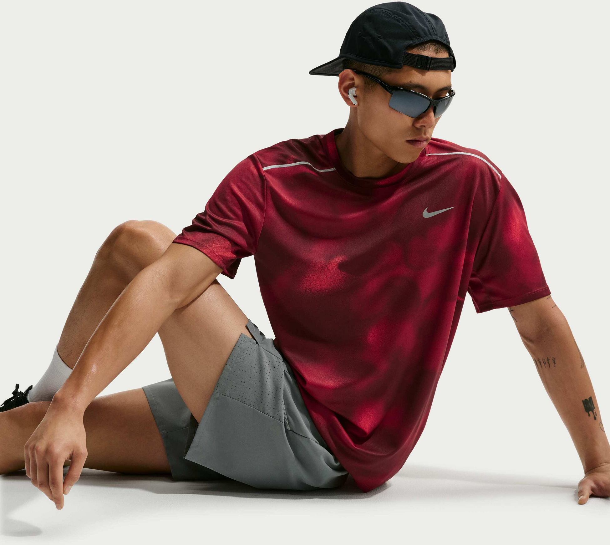 NIKE, Men's Dri-fit Short-sleeve Running Top Miler