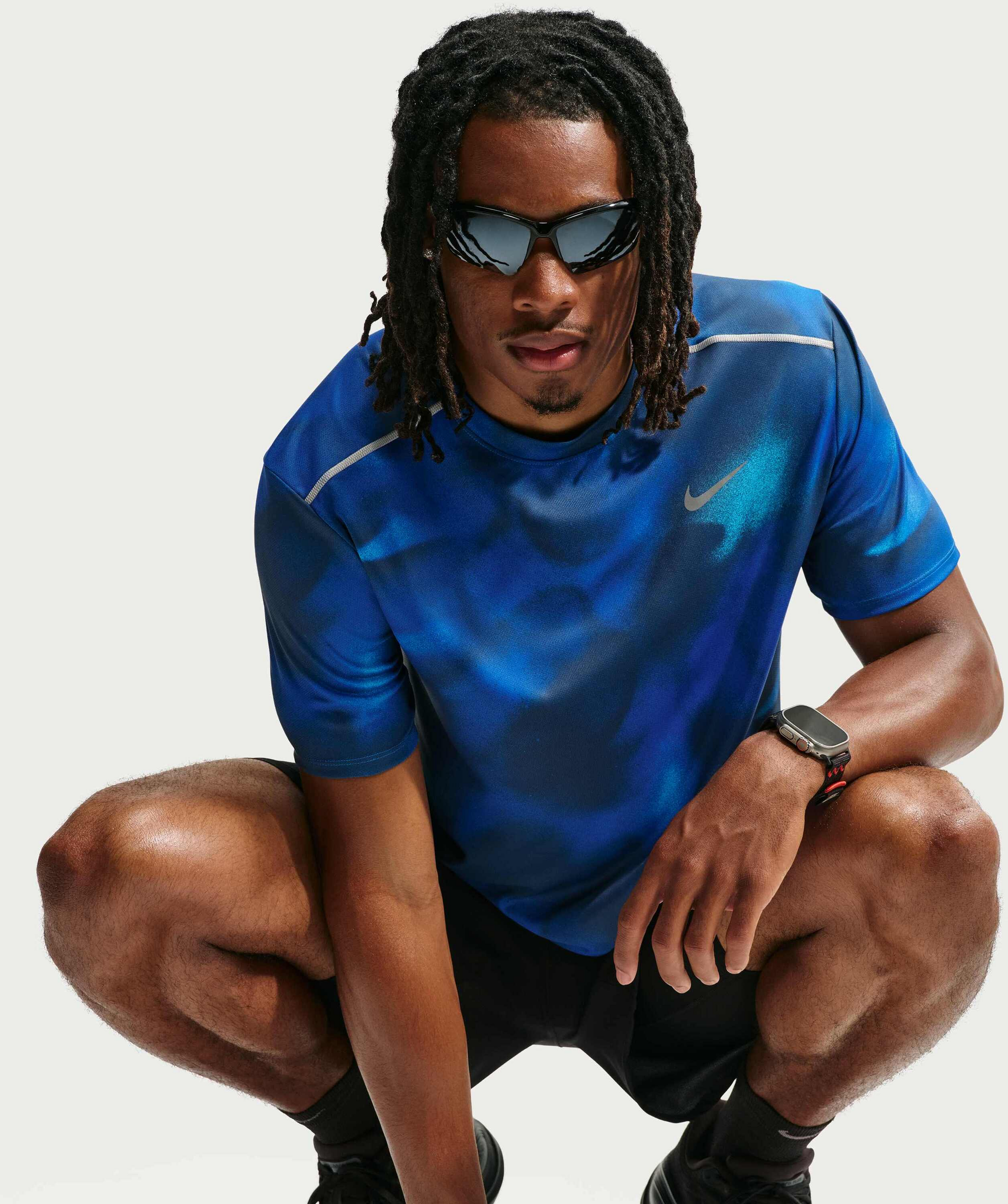 NIKE, Men's Dri-fit Short-sleeve Running Top Miler