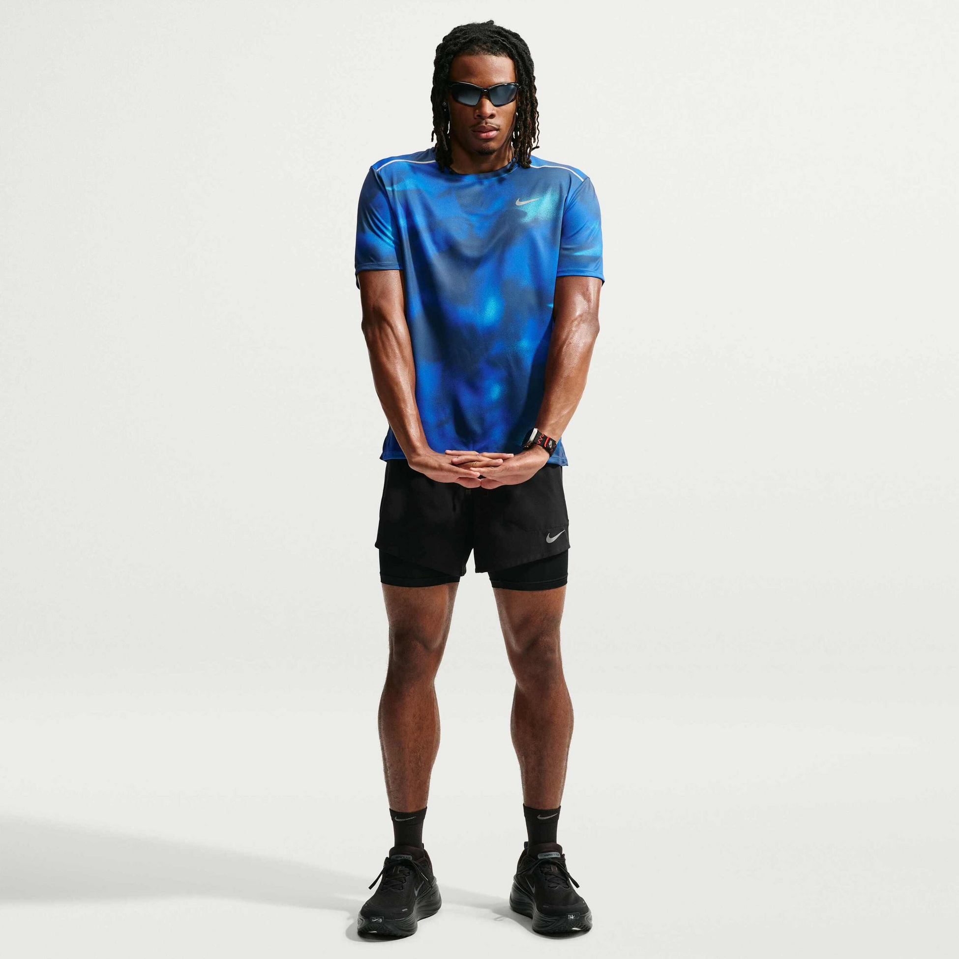 NIKE, Men's Dri-fit Short-sleeve Running Top Miler