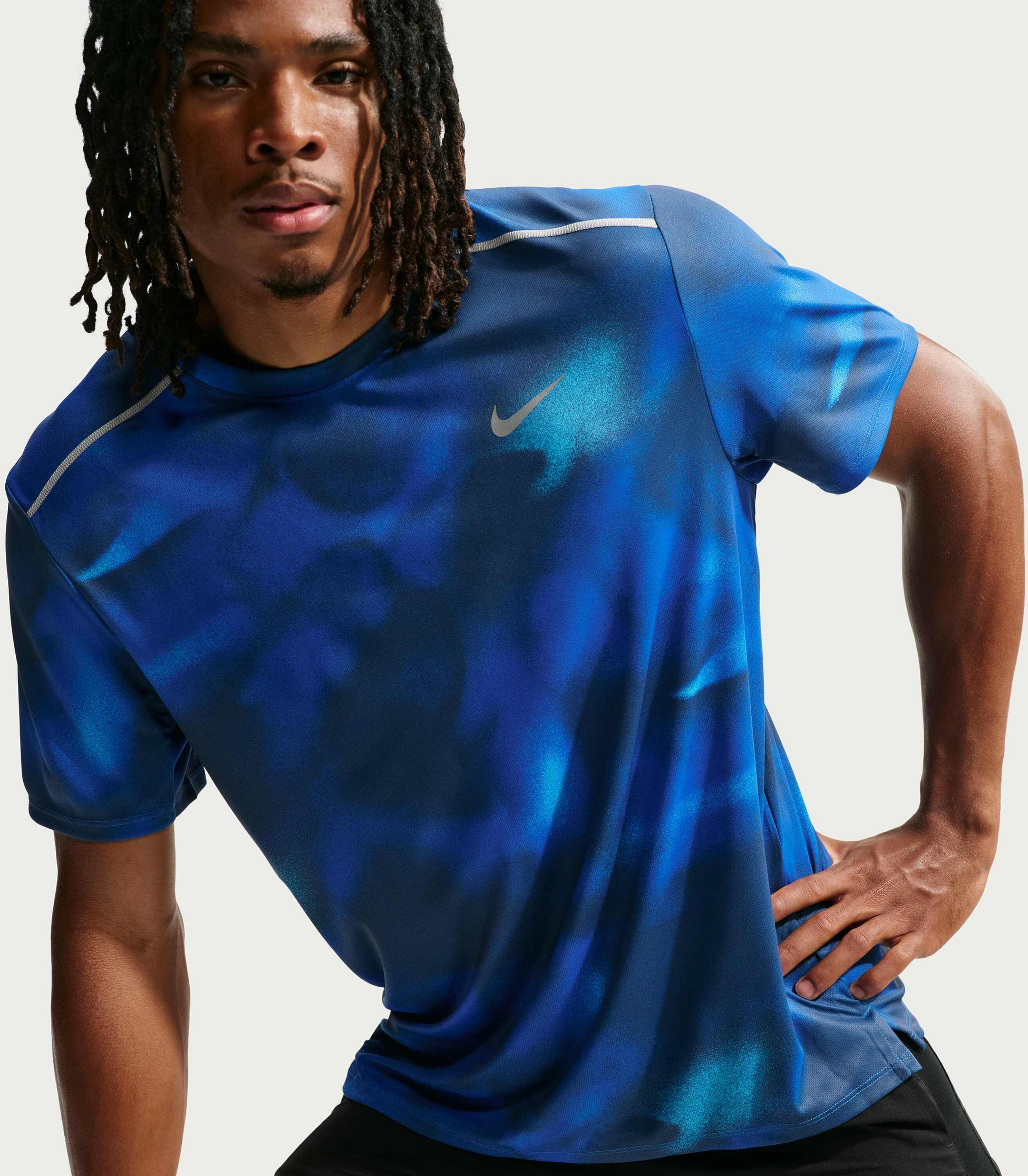 NIKE, Men's Dri-fit Short-sleeve Running Top Miler