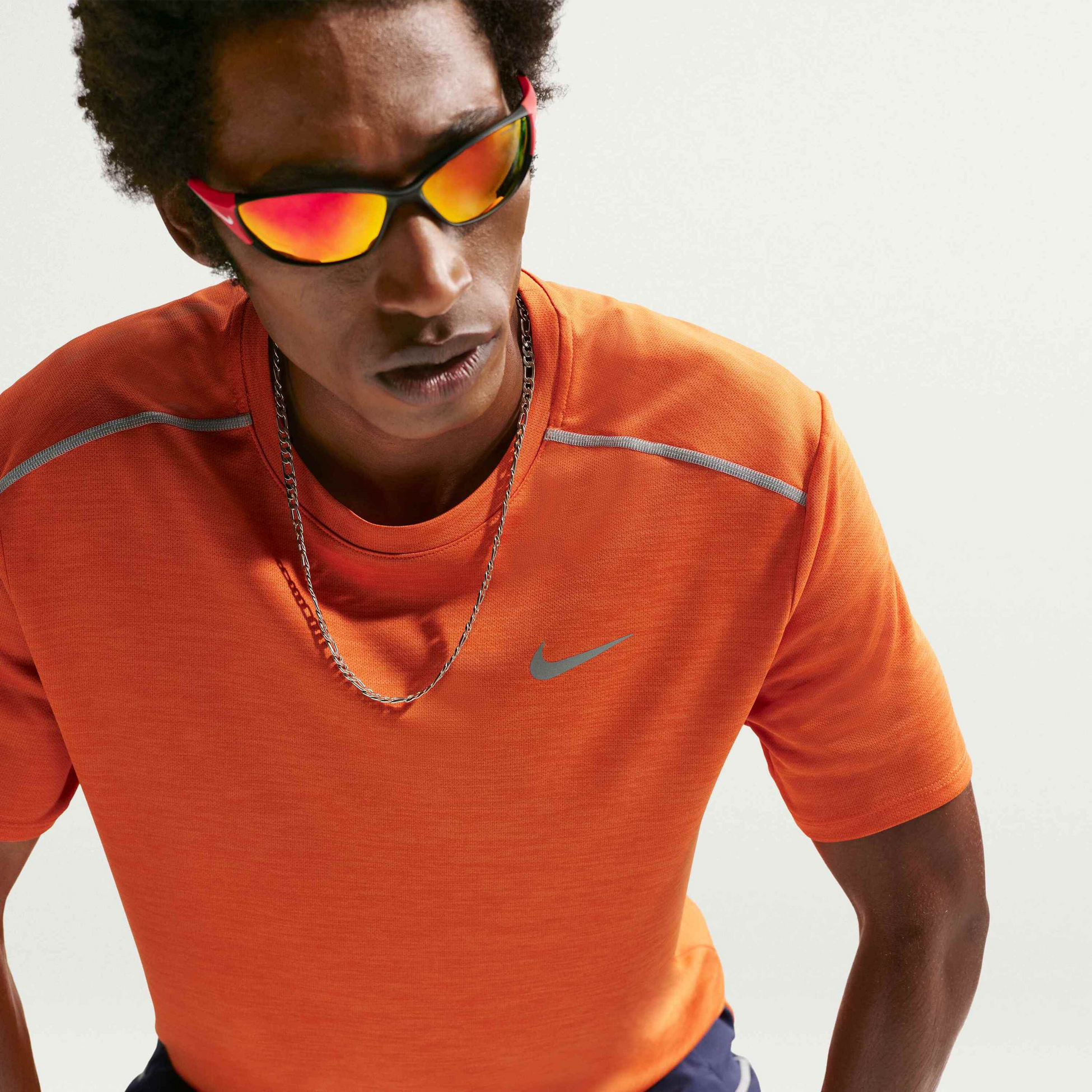 NIKE, Men's Dri-fit Short-sleeve Running Top Miler