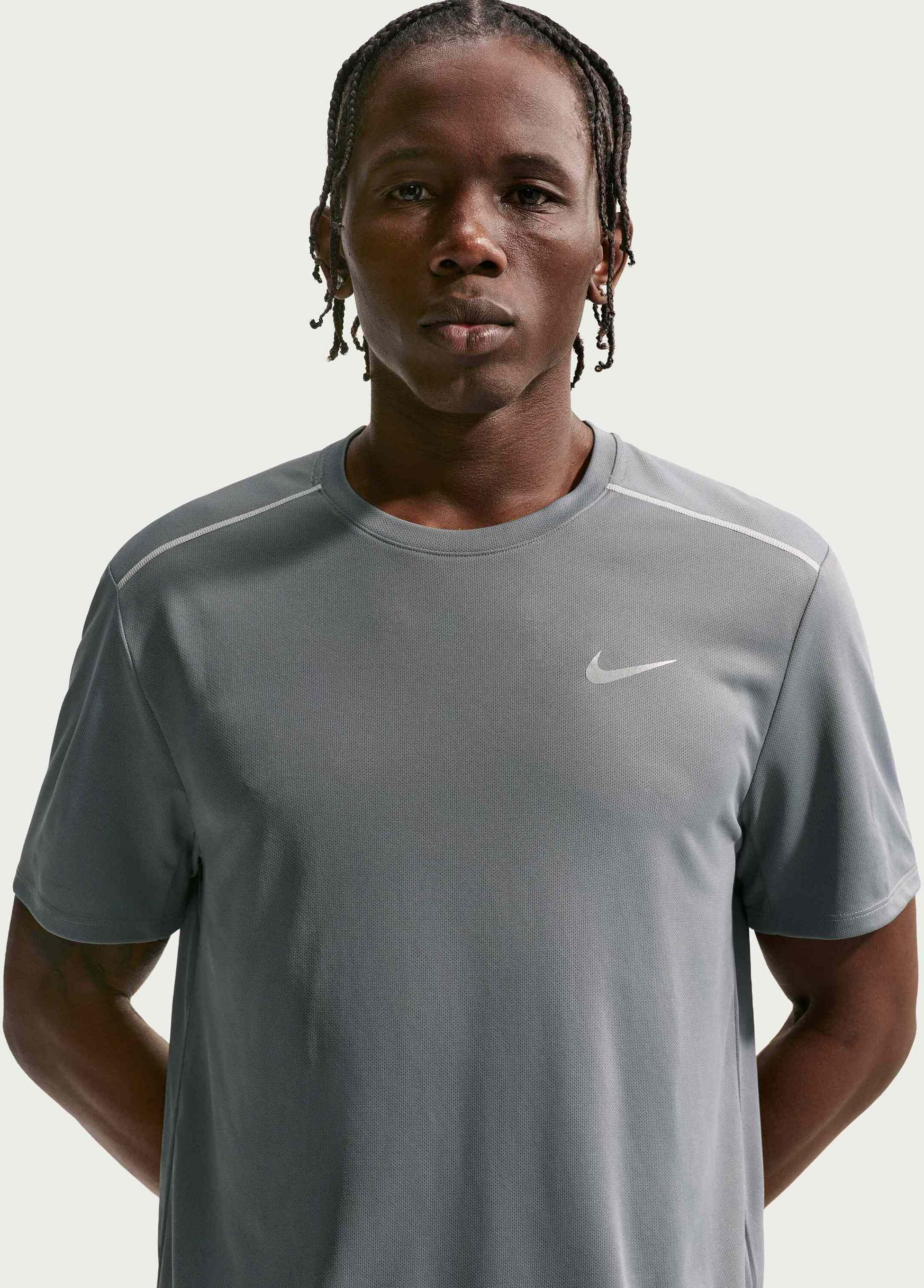 NIKE, Men's Dri-fit Short-sleeve Running Top Miler