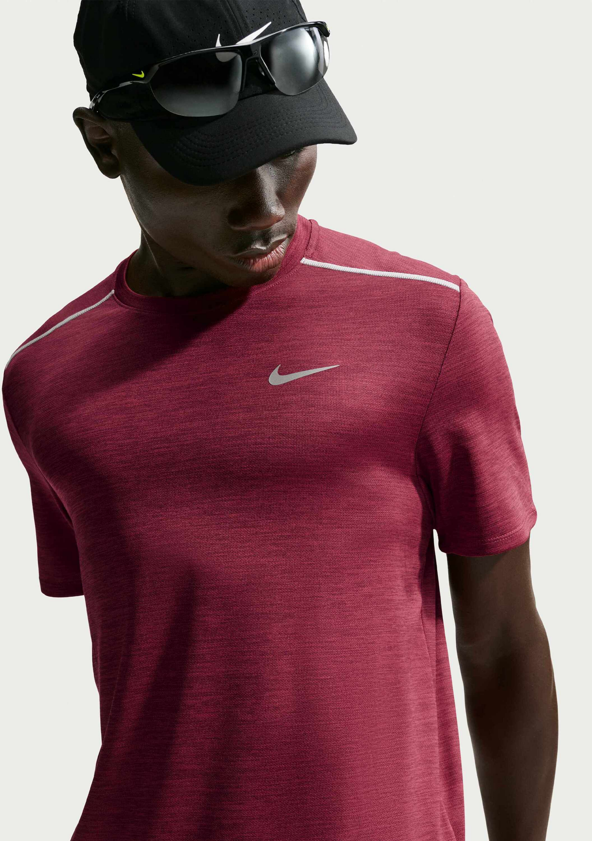 NIKE, Men's Dri-fit Short-sleeve Running Top Miler
