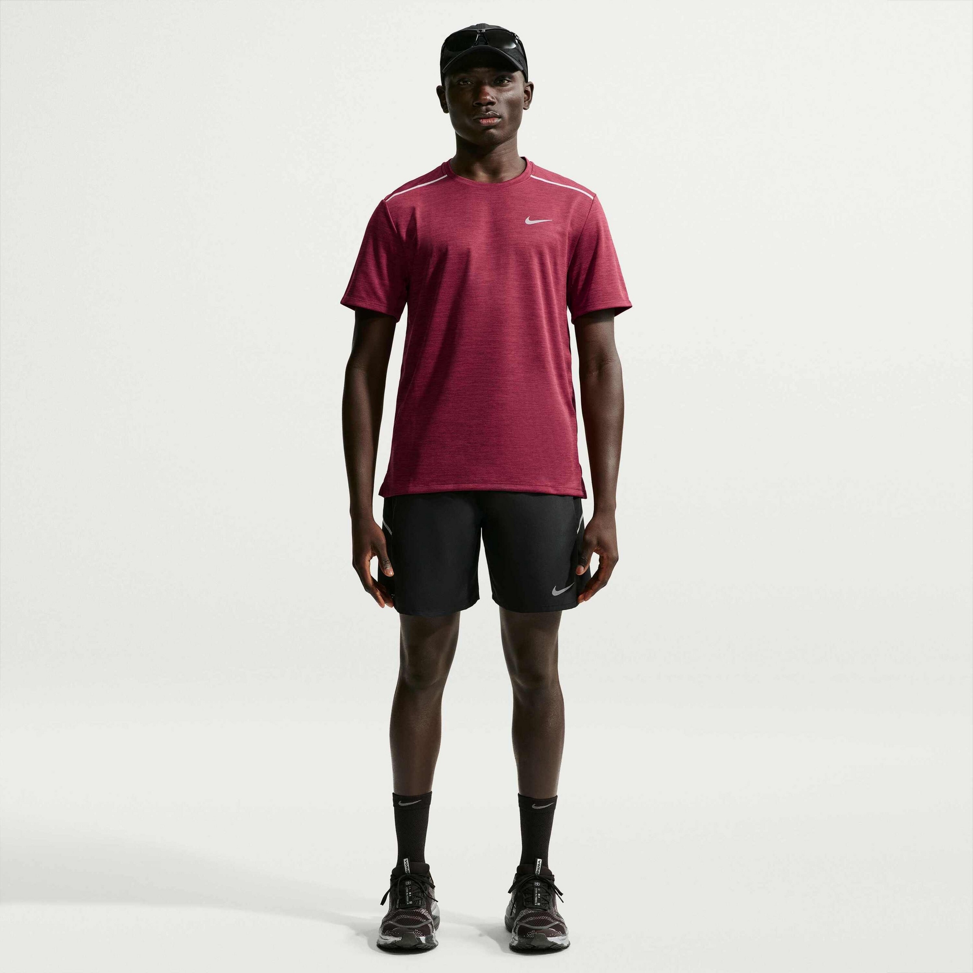 NIKE, Men's Dri-fit Short-sleeve Running Top Miler