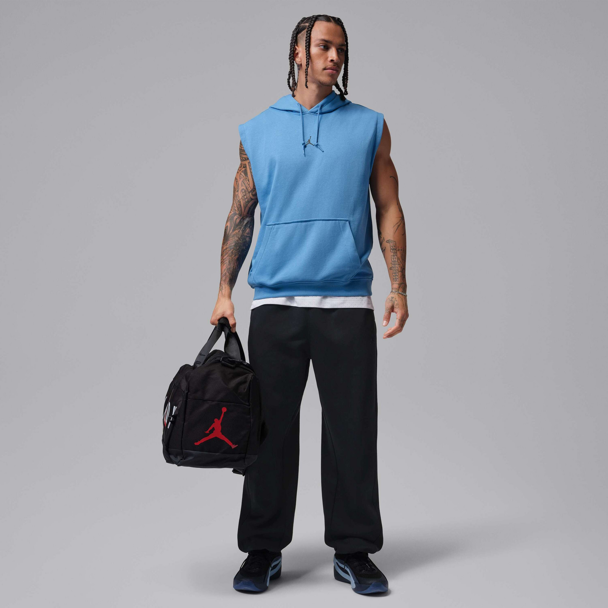 JORDAN, Men's Dri-fit Sleeveless Pullover Hoodie Jordan Sport Crossover