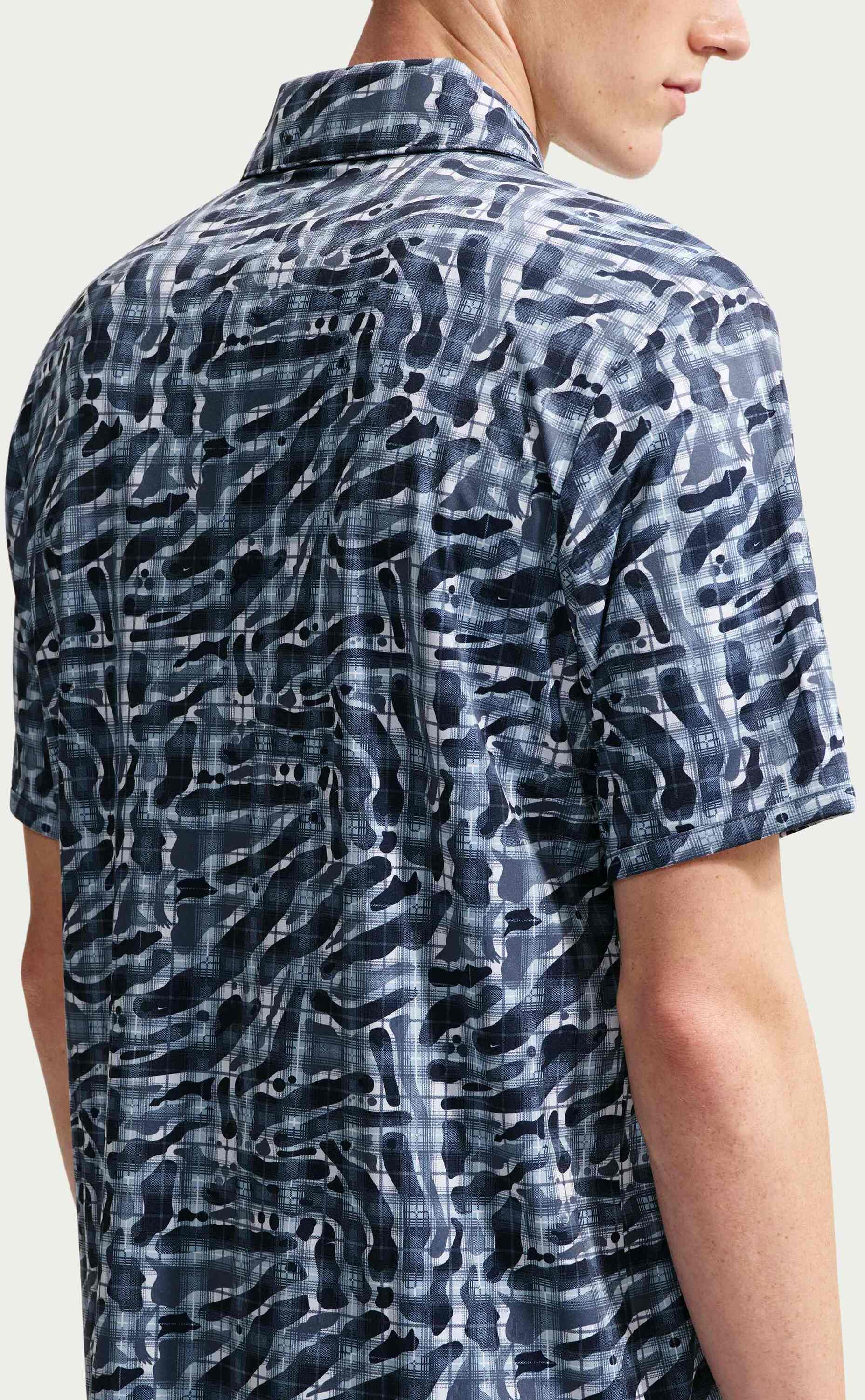 NIKE, Men's Dri-fit Tartan Camo Print Golf Polo Par