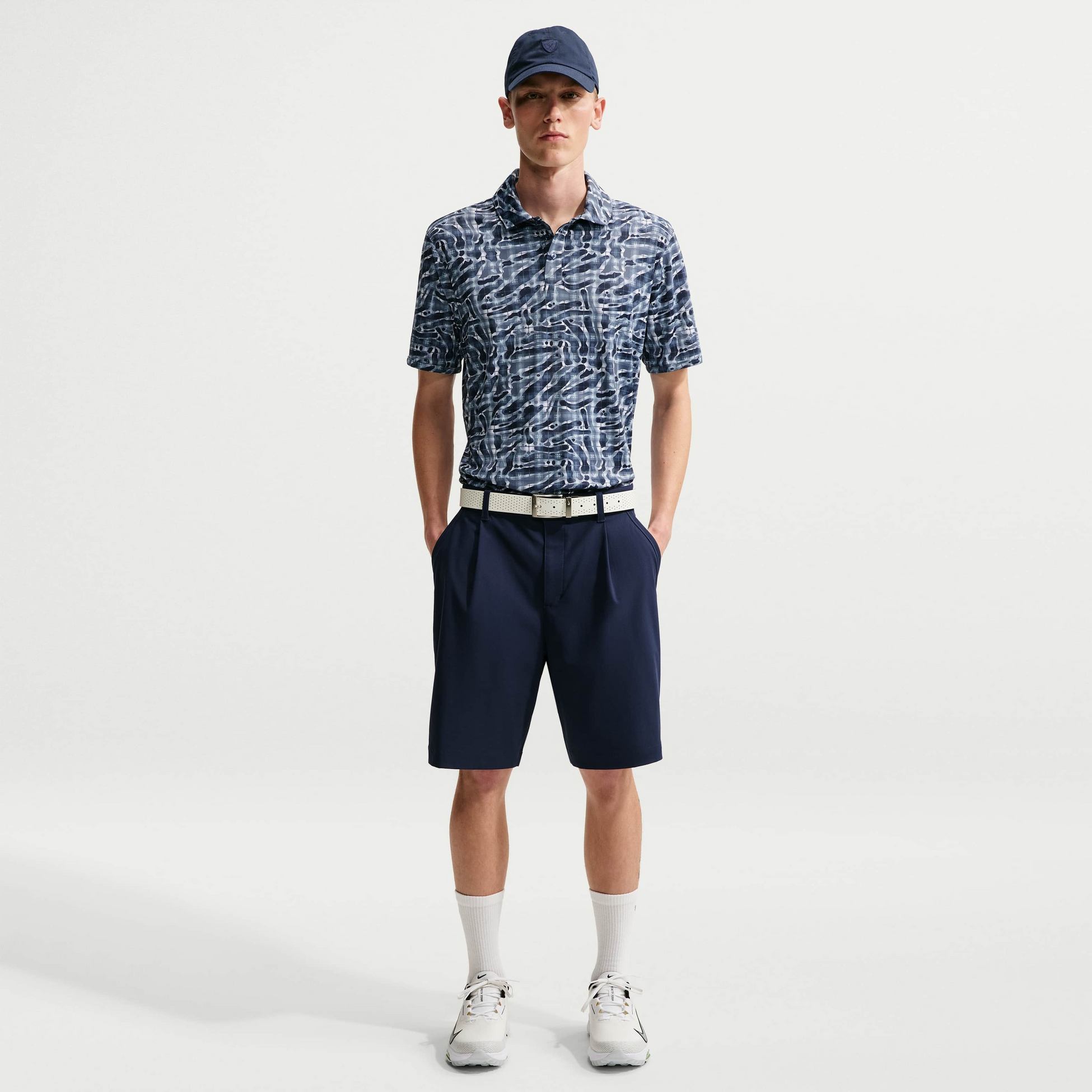 NIKE, Men's Dri-fit Tartan Camo Print Golf Polo Par
