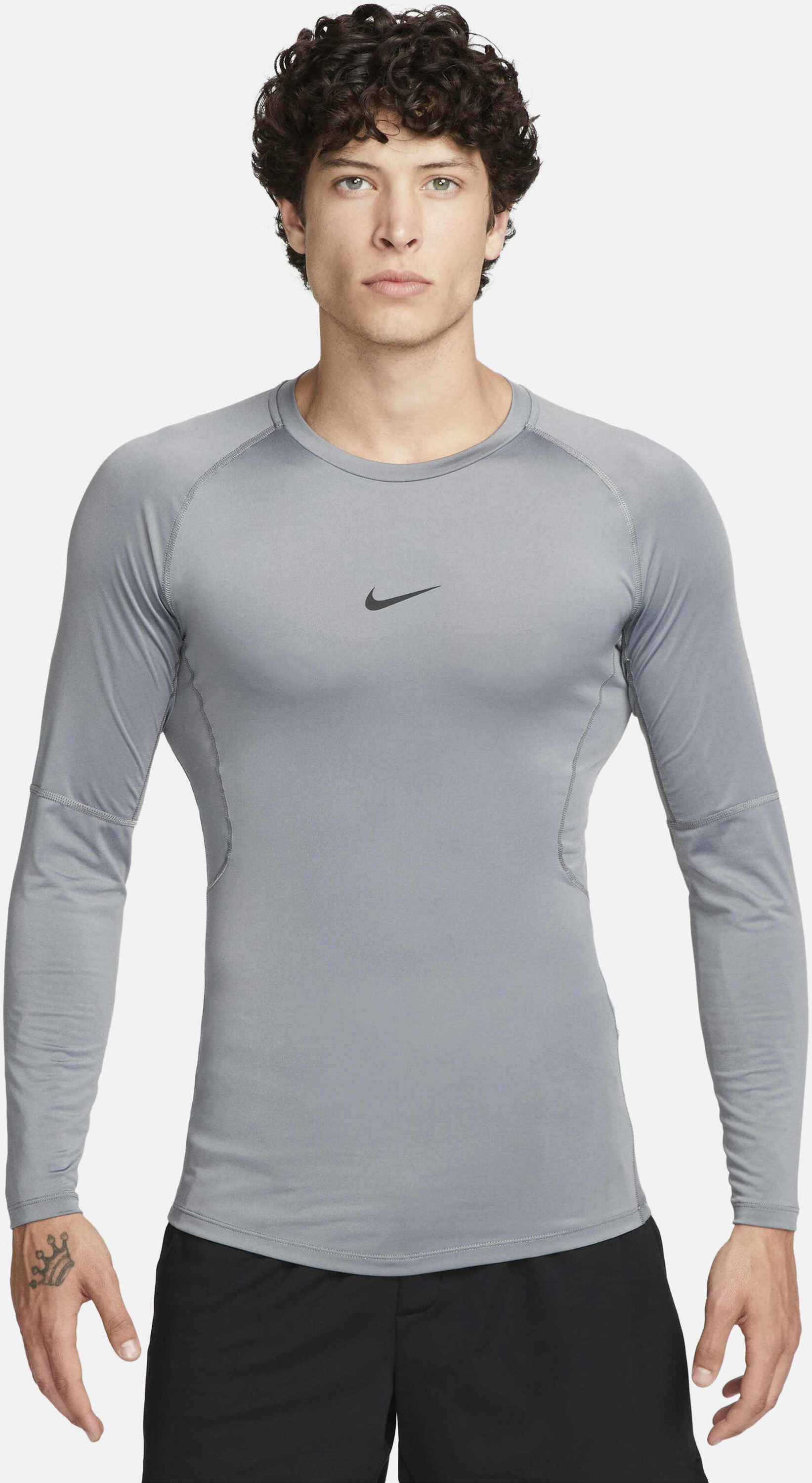 NIKE, Men's Dri-fit Tight Long-sleeve Fitness Top Pro