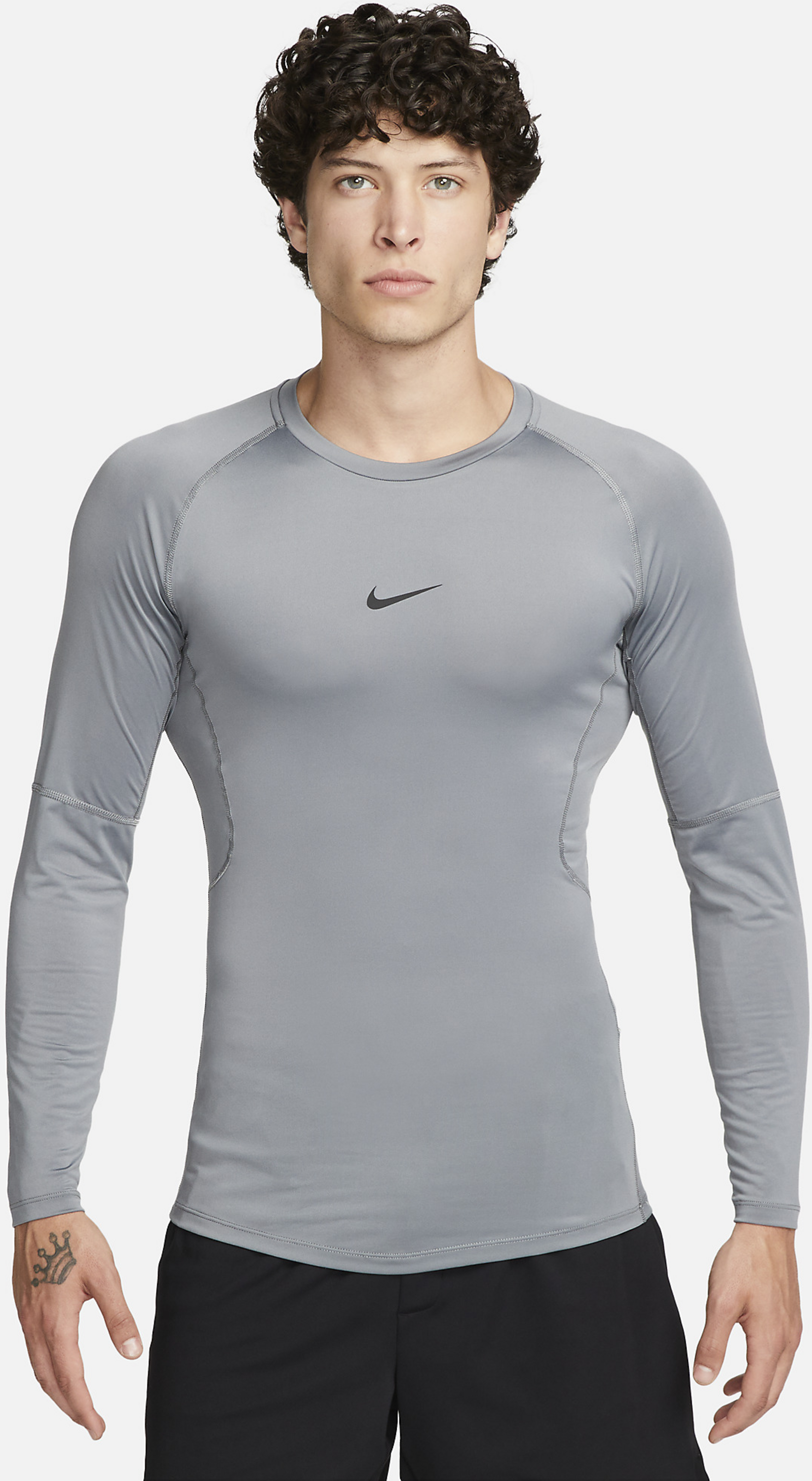 NIKE, Men's Dri-fit Tight Long-sleeve Fitness Top Pro