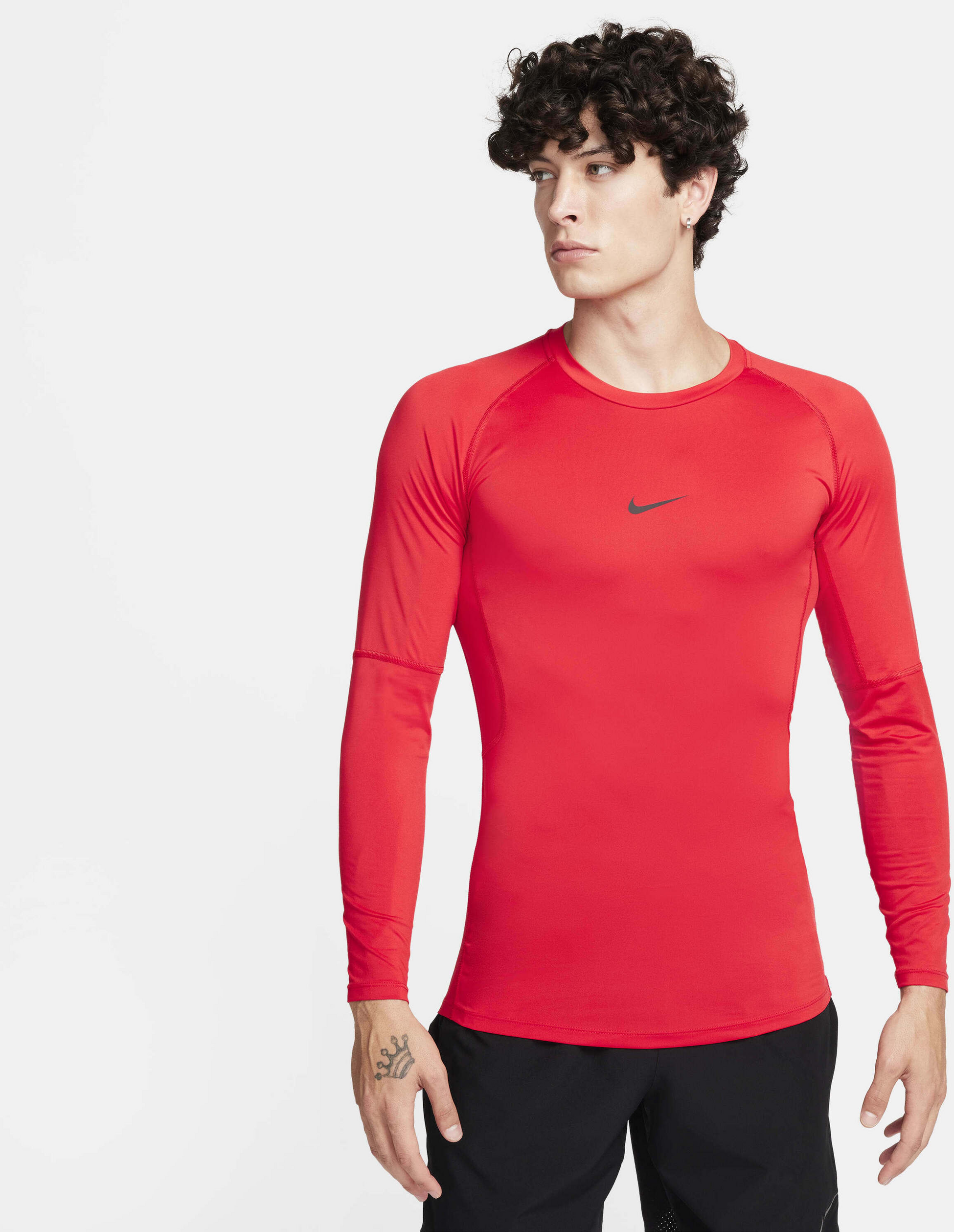 NIKE, Men's Dri-fit Tight Long-sleeve Fitness Top Pro