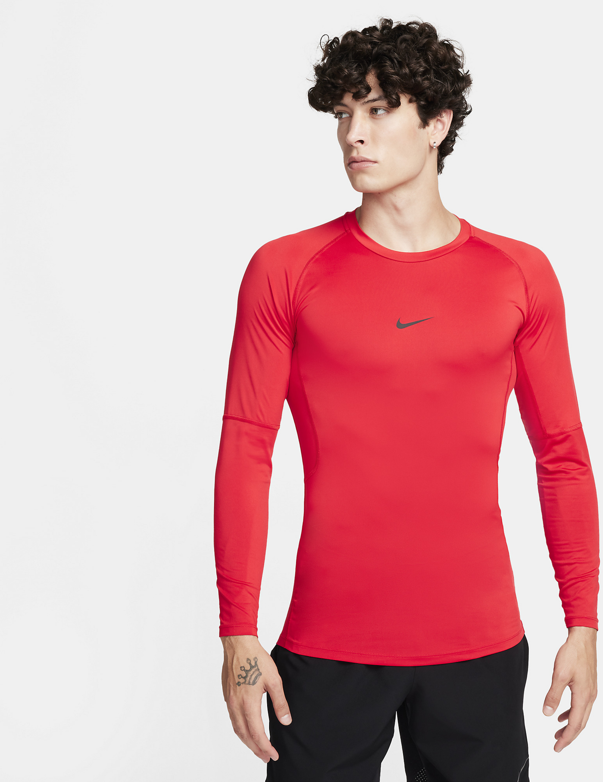 NIKE, Men's Dri-fit Tight Long-sleeve Fitness Top Pro