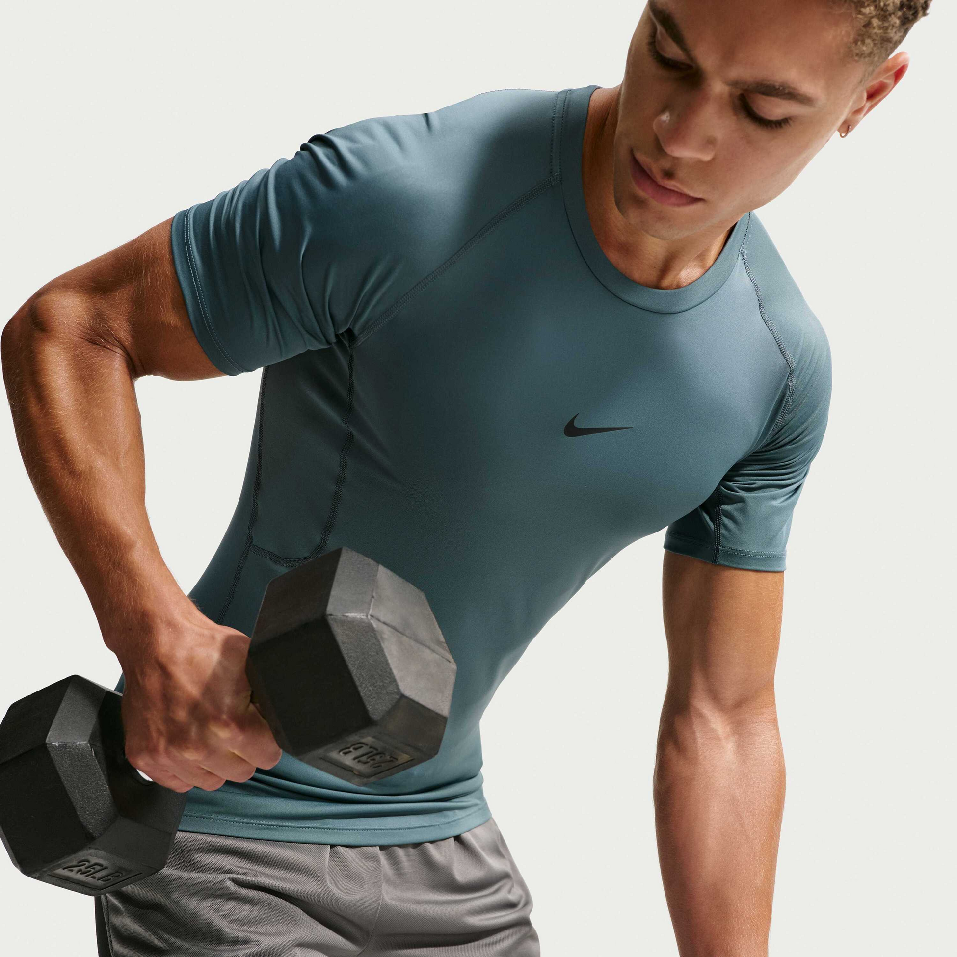 NIKE, Men's Dri-fit Tight Short-sleeve Fitness Top Pro