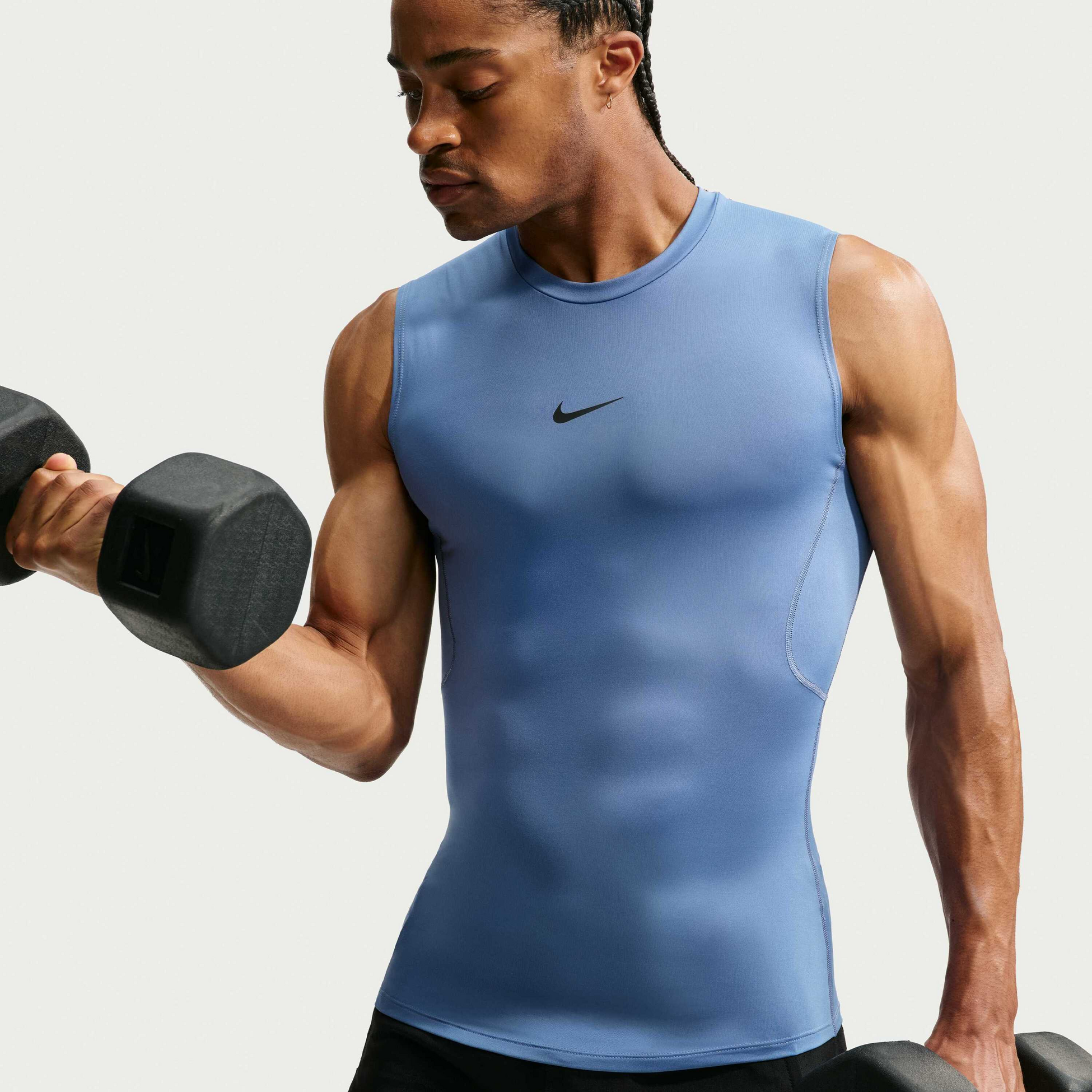 NIKE, Men's Dri-fit Tight Sleeveless Fitness Top Pro