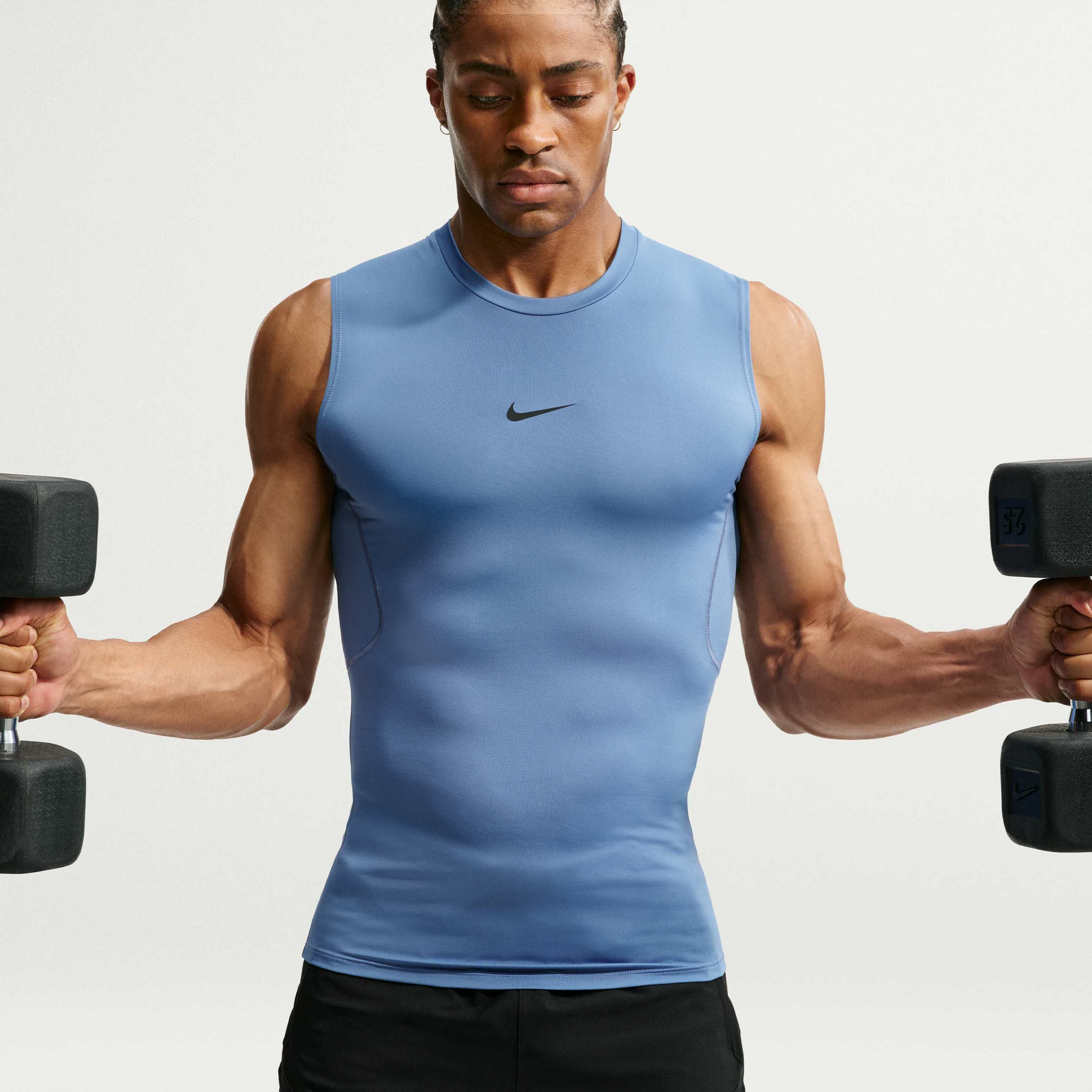 NIKE, Men's Dri-fit Tight Sleeveless Fitness Top Pro
