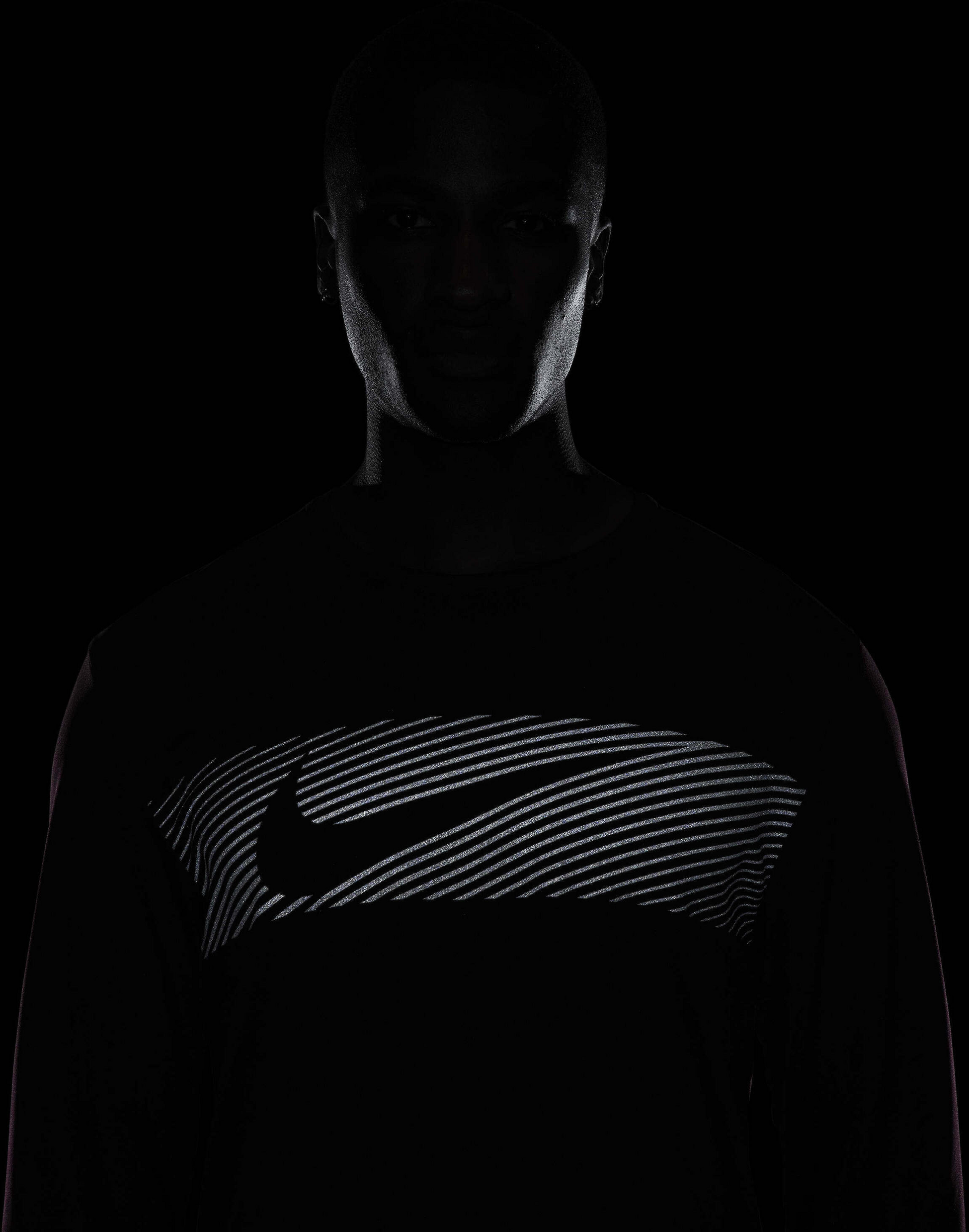 NIKE, Men's Dri-fit Uv Long-sleeve Running Top Miler Flash