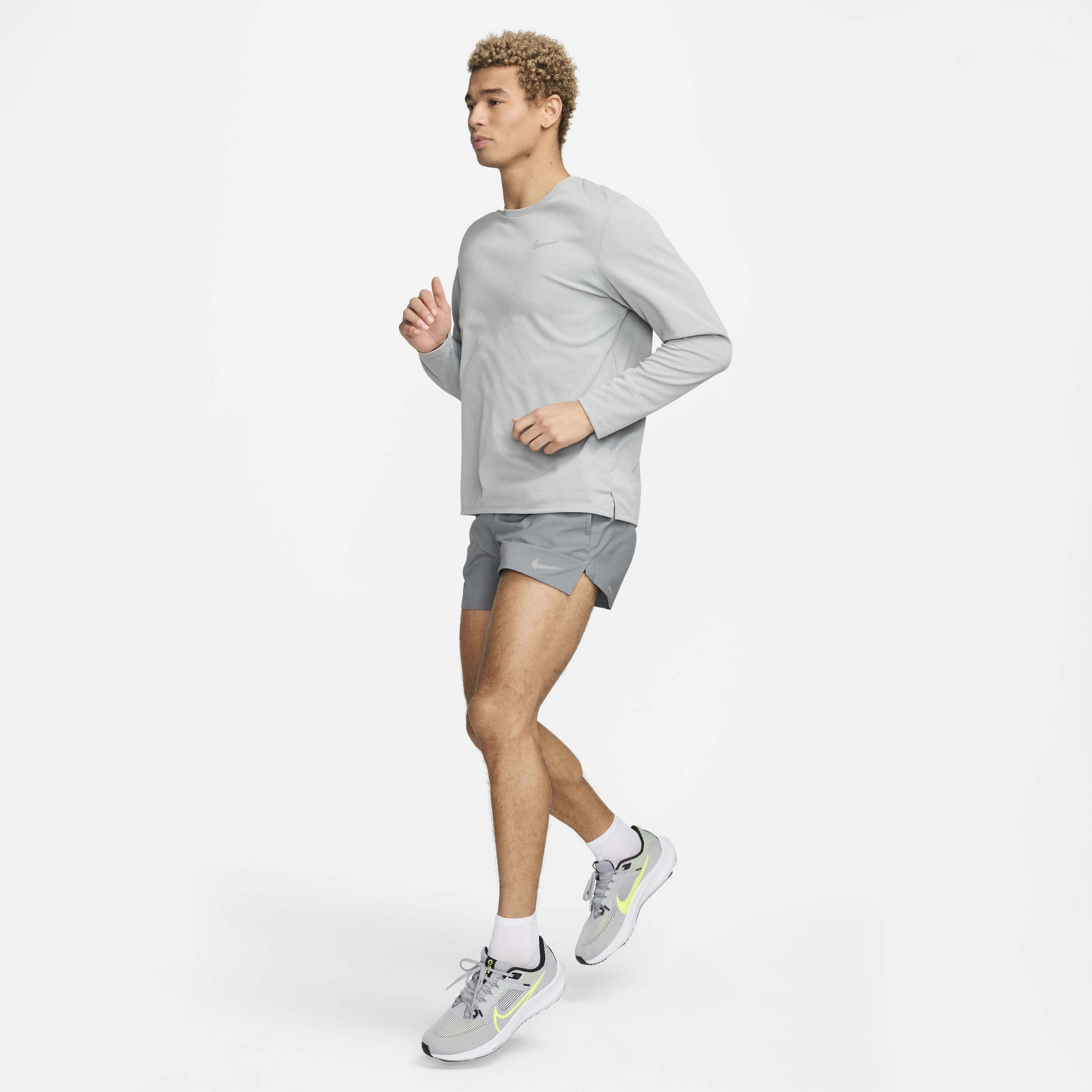 NIKE, Men's Dri-fit Uv Long-sleeve Running Top Miler