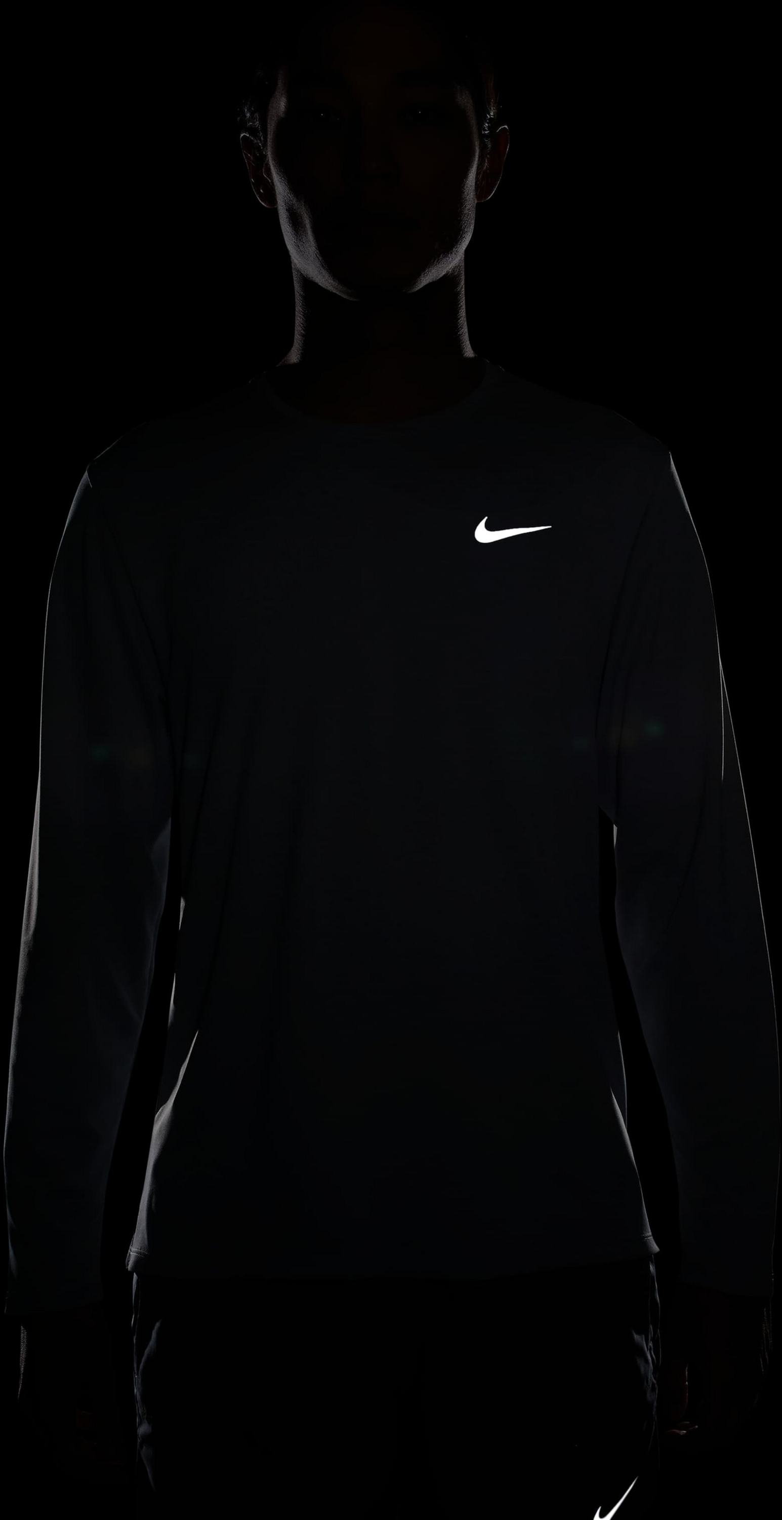NIKE, Men's Dri-fit Uv Long-sleeve Running Top Miler