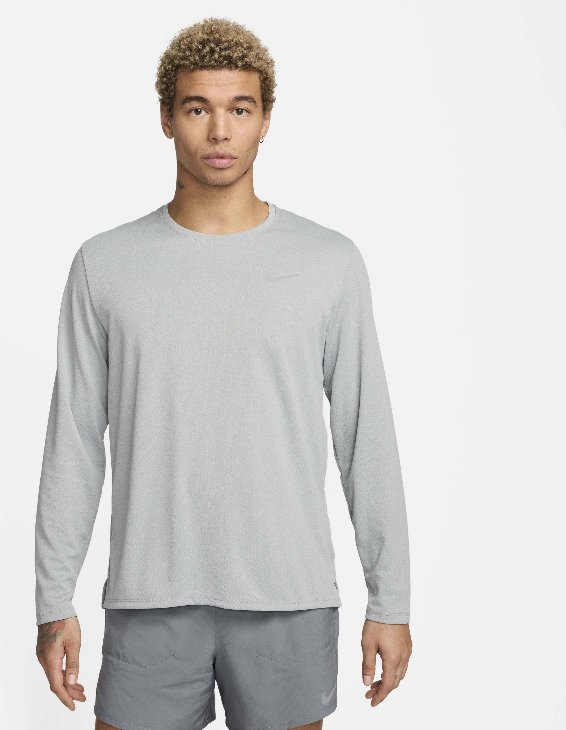 NIKE, Men's Dri-fit Uv Long-sleeve Running Top Miler