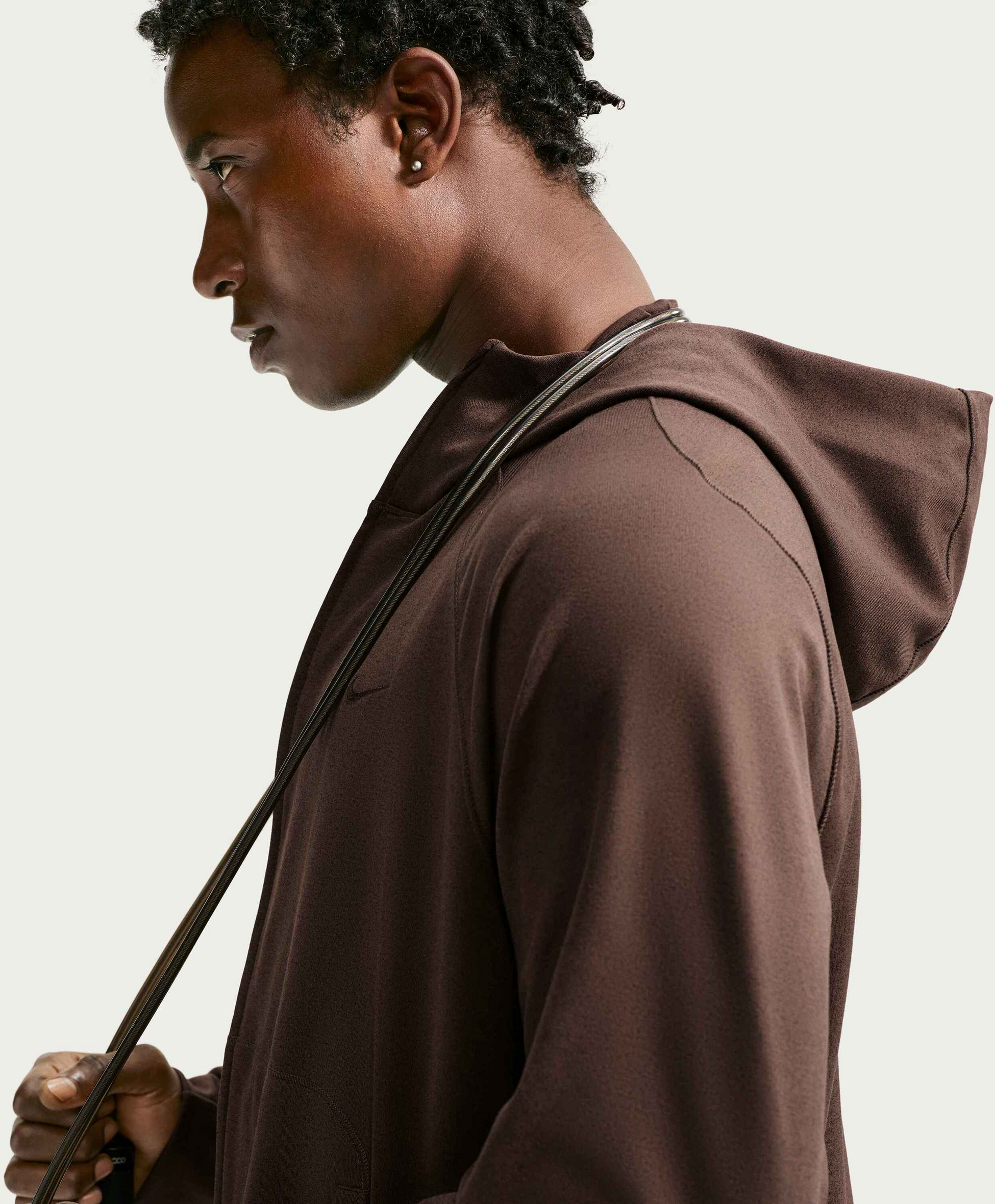 NIKE, Men's Dri-fit Uv Protection Full-zip Performance Hoodie Primary Nanoknit