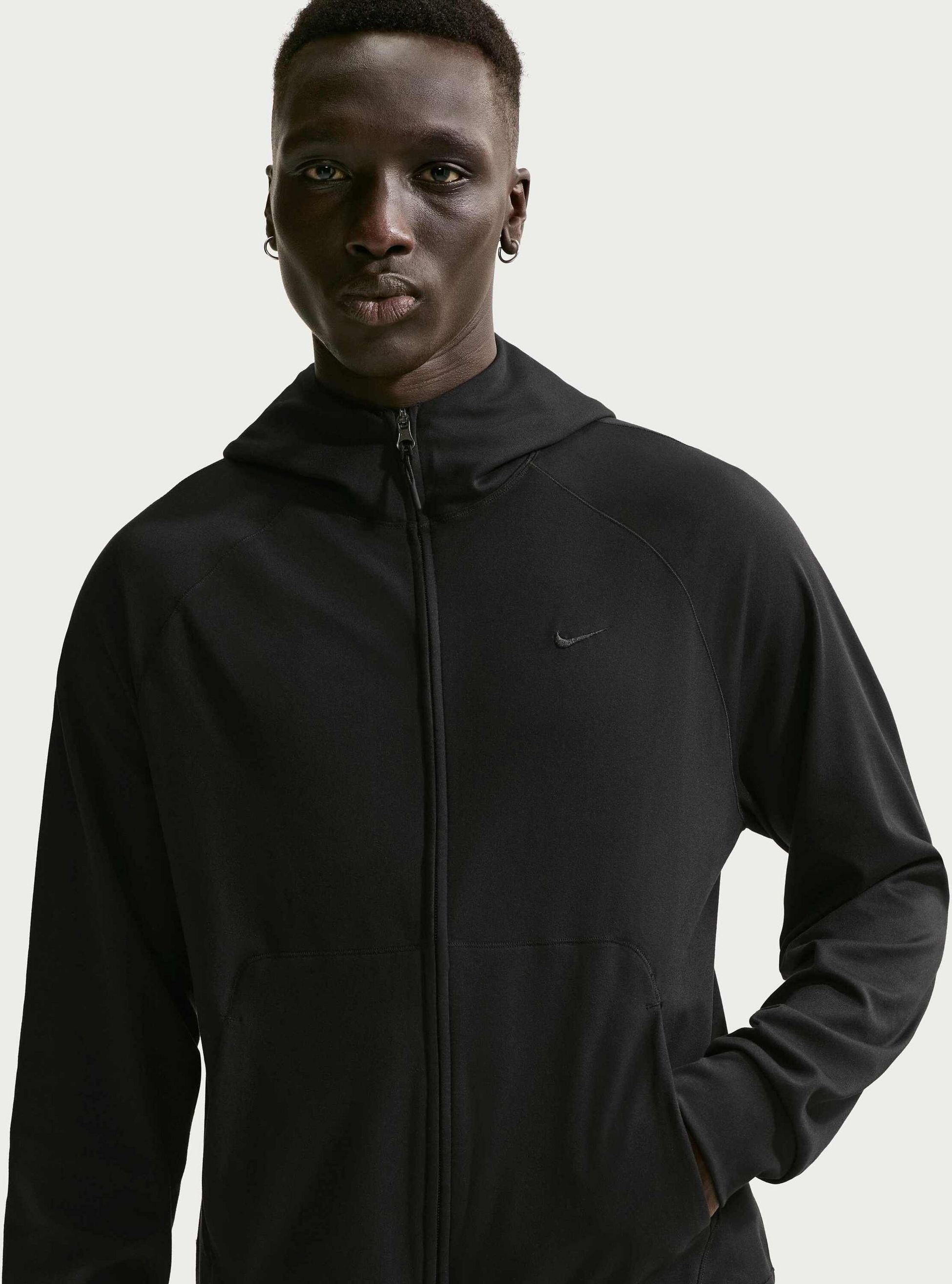 NIKE, Men's Dri-fit Uv Protection Full-zip Performance Hoodie Primary Nanoknit