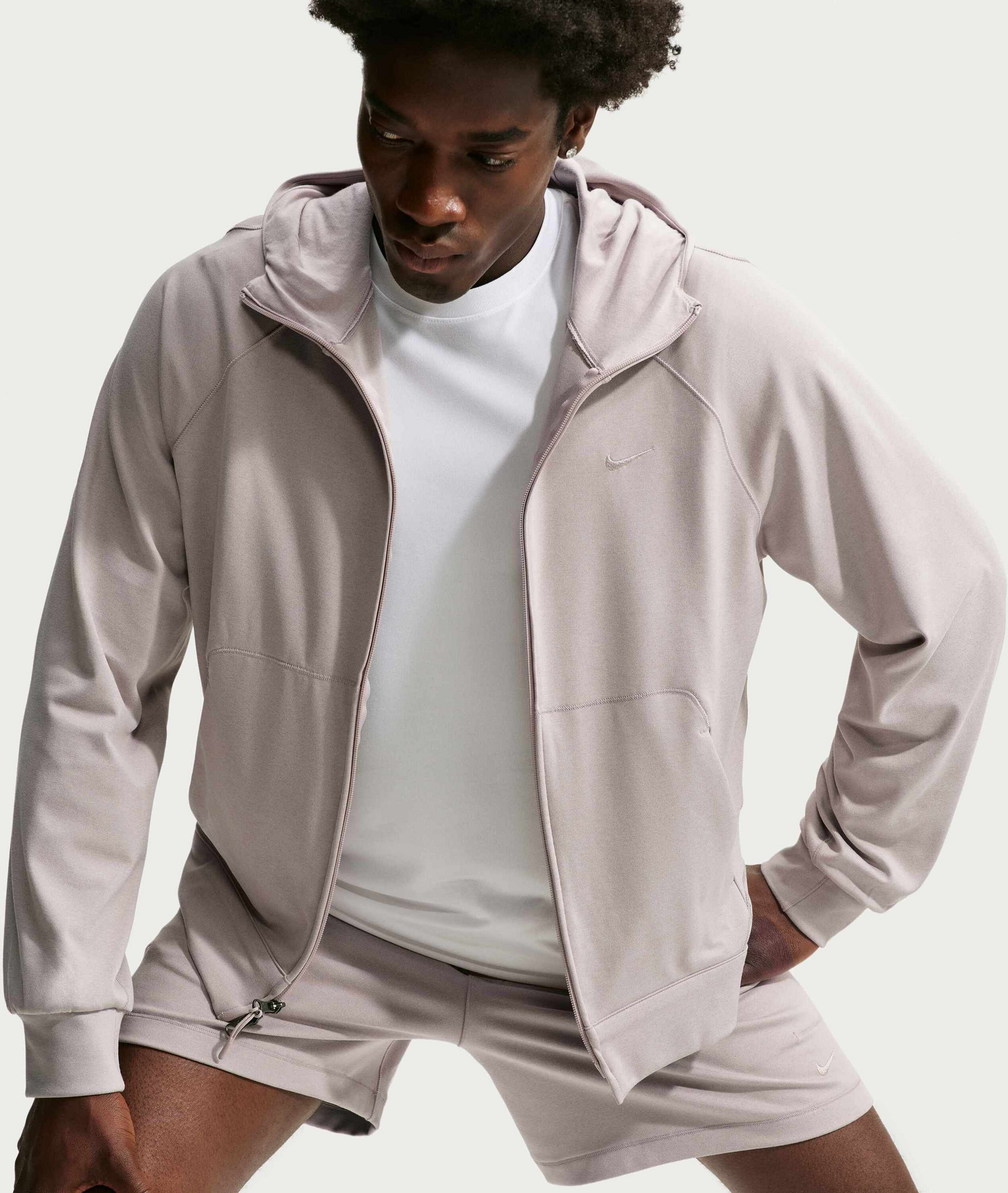 NIKE, Men's Dri-fit Uv Protection Full-zip Performance Hoodie Primary Nanoknit