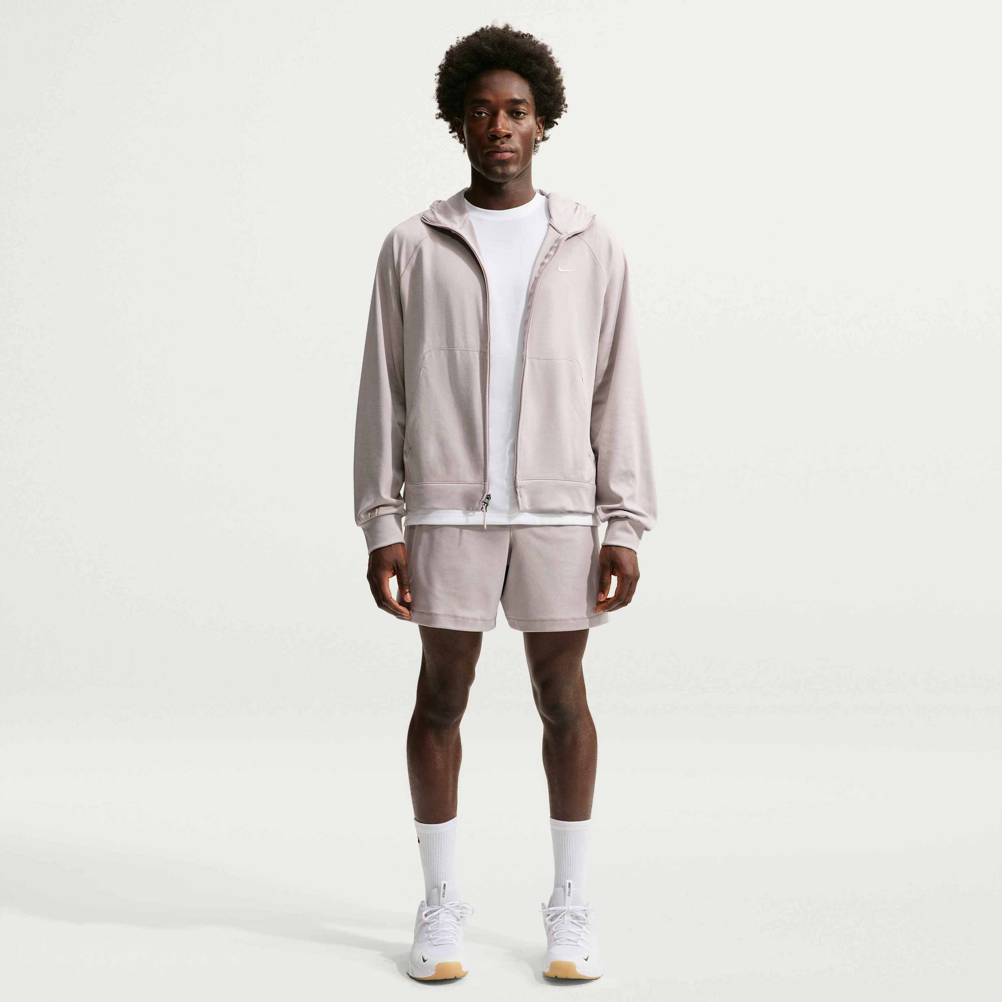 NIKE, Men's Dri-fit Uv Protection Full-zip Performance Hoodie Primary Nanoknit