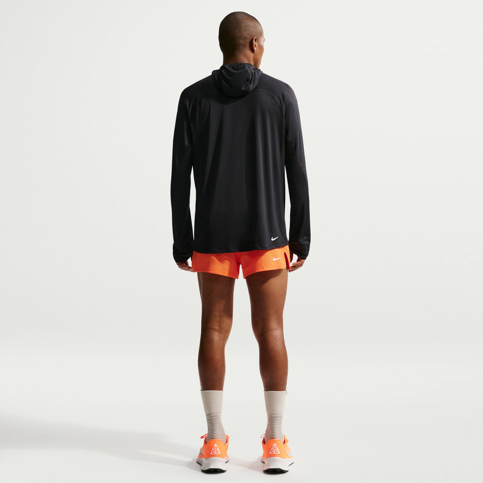 NIKE, Men's Dri-fit Uv Protection Hooded Trail-running Top Acg 'solar Chase'