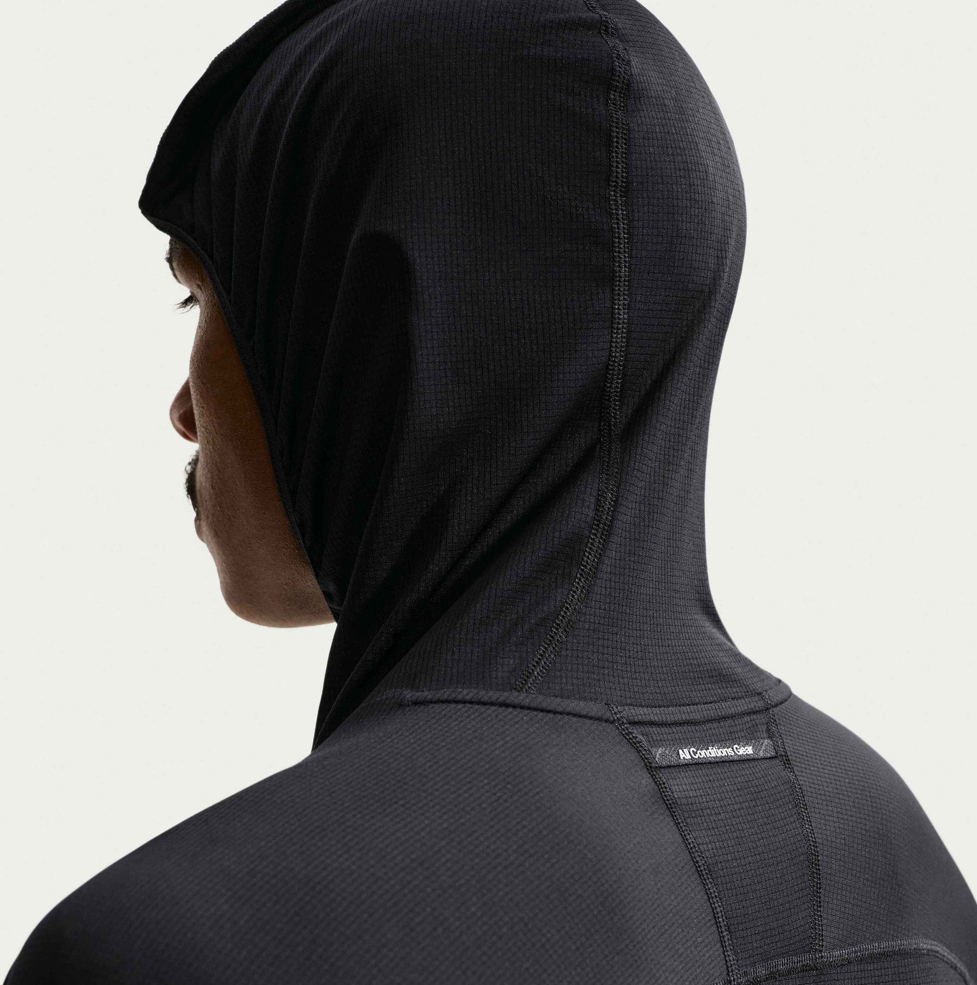 NIKE, Men's Dri-fit Uv Protection Hooded Trail-running Top Acg 'solar Chase'