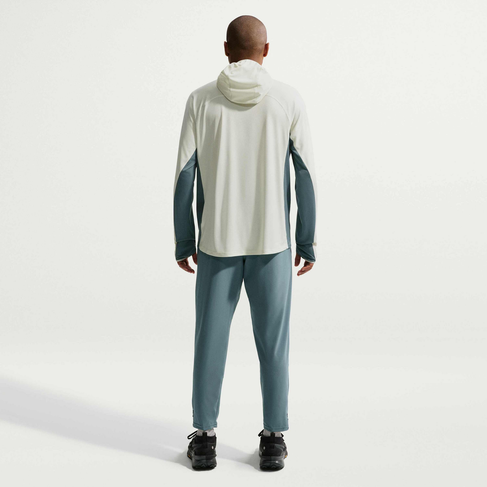 NIKE, Men's Dri-fit Uv Protection Hooded Trail-running Top Acg 'solar Chase'
