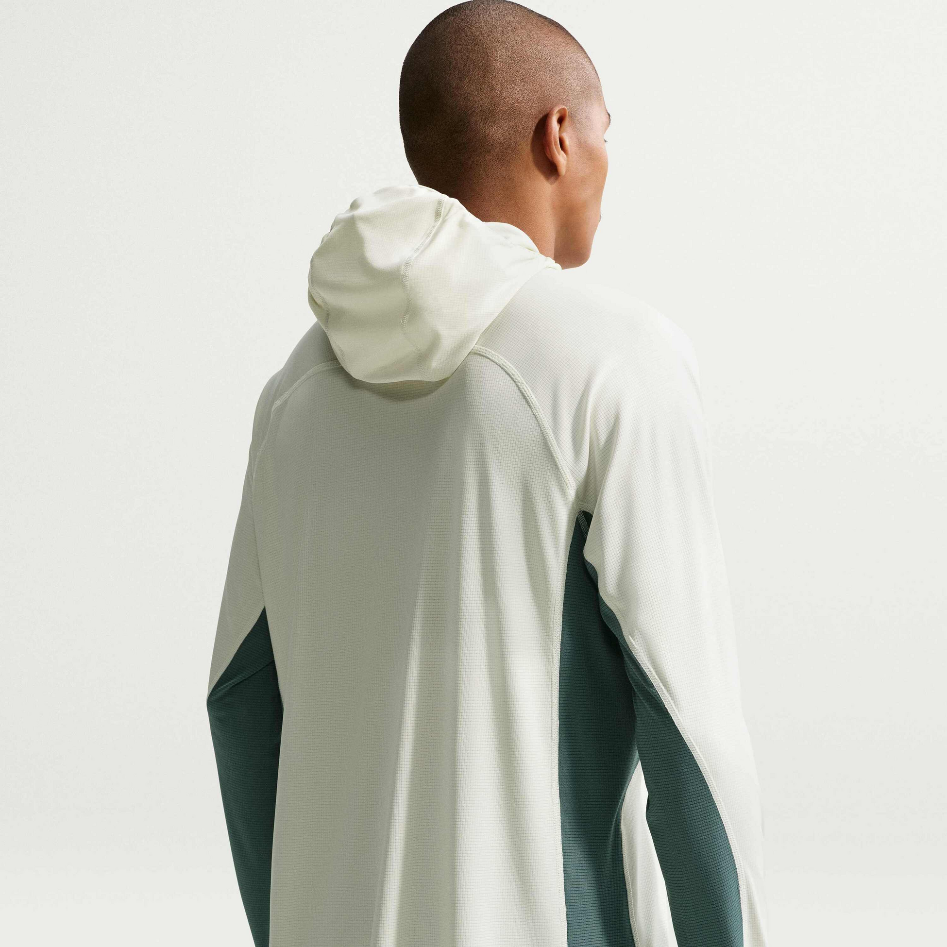 NIKE, Men's Dri-fit Uv Protection Hooded Trail-running Top Acg 'solar Chase'