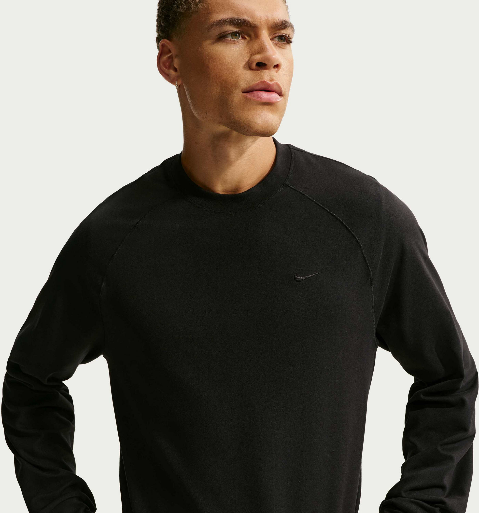 NIKE, Men's Dri-fit Uv Protection Long-sleeve Performance Top Primary Nanoknit