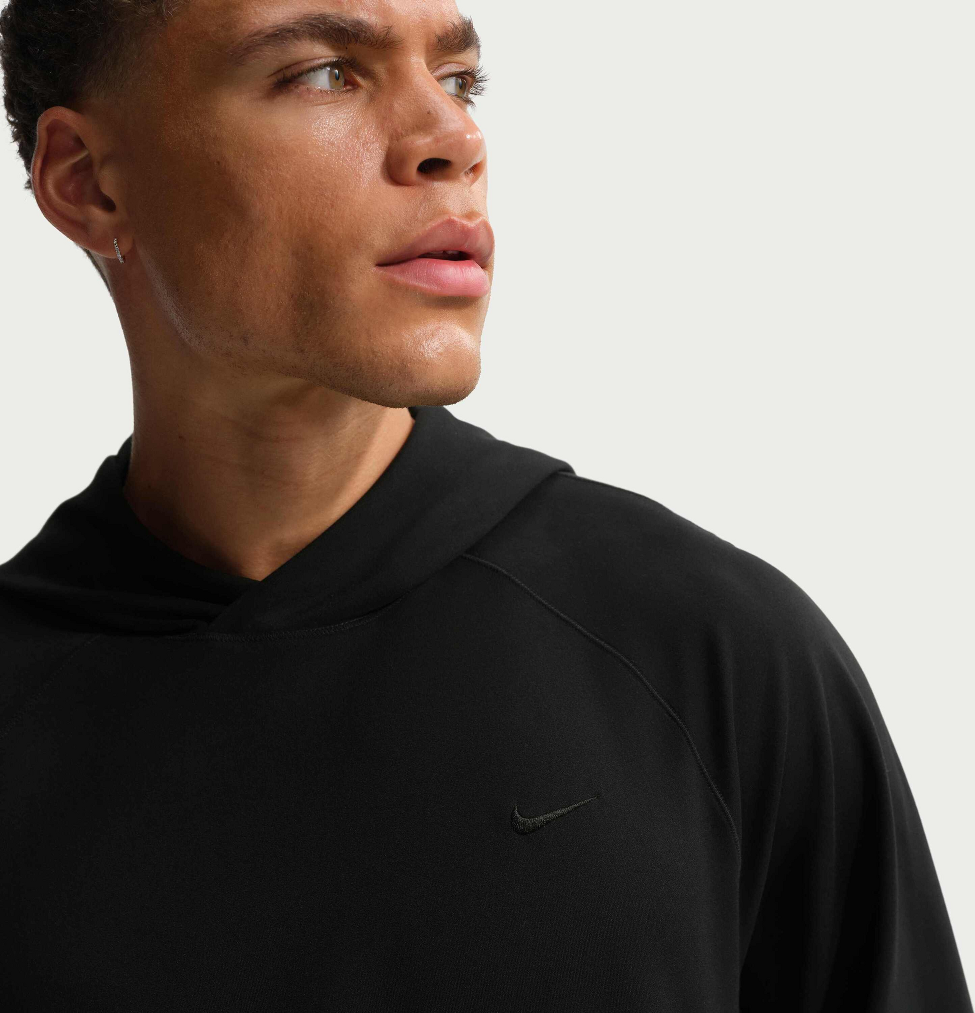 NIKE, Men's Dri-fit Uv Protection Pullover Performance Hoodie Primary Nanoknit