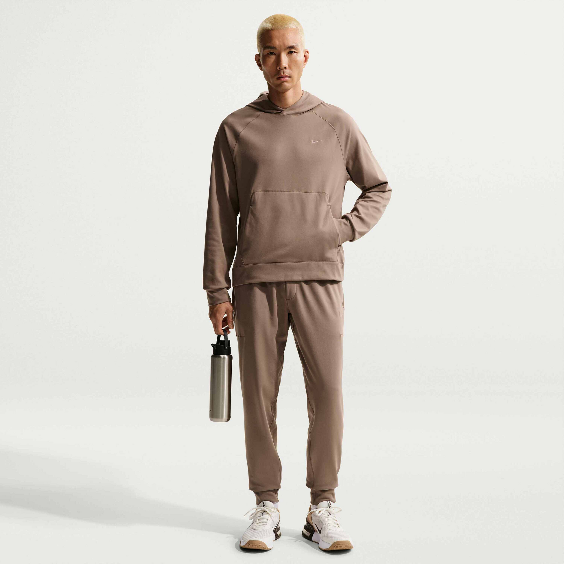 NIKE, Men's Dri-fit Uv Protection Pullover Performance Hoodie Primary Nanoknit