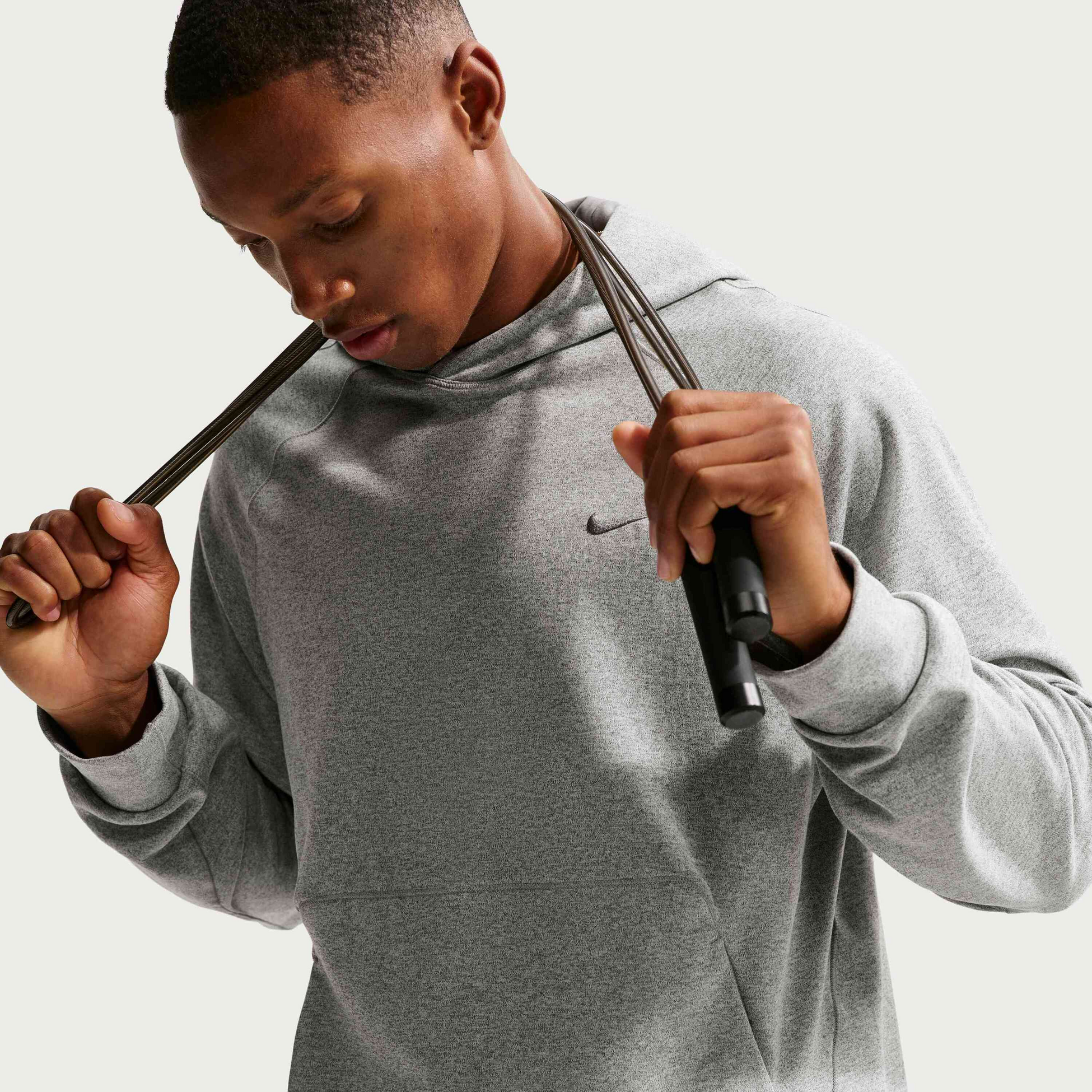 NIKE, Men's Dri-fit Uv Protection Pullover Performance Hoodie Primary Nanoknit