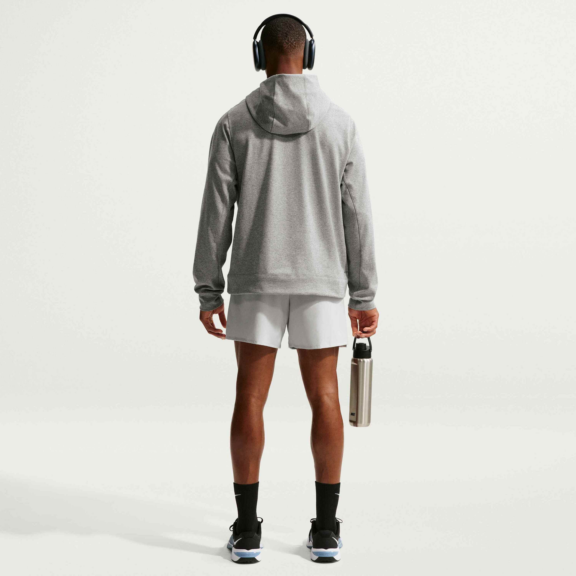 NIKE, Men's Dri-fit Uv Protection Pullover Performance Hoodie Primary Nanoknit