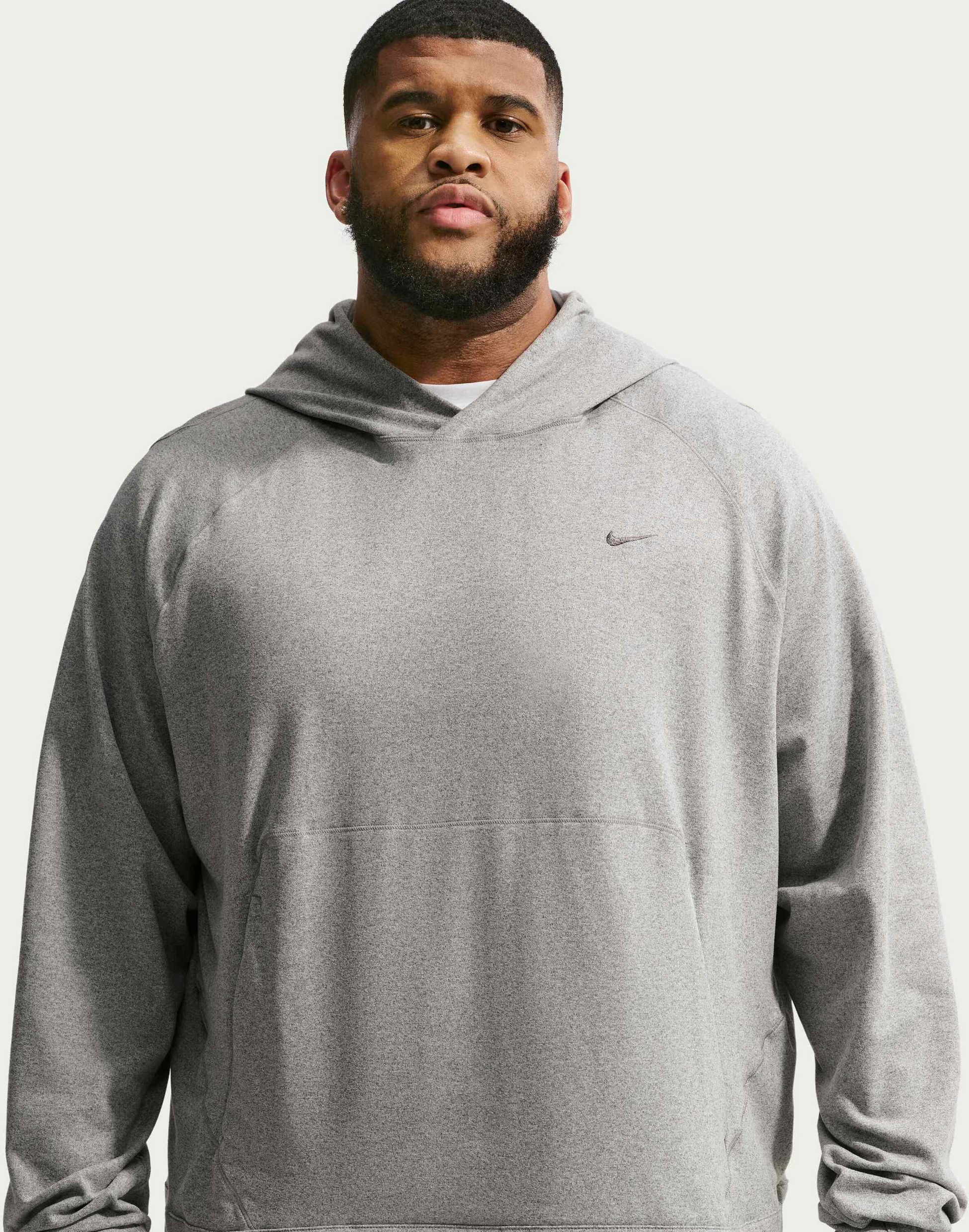 NIKE, Men's Dri-fit Uv Protection Pullover Performance Hoodie Primary Nanoknit