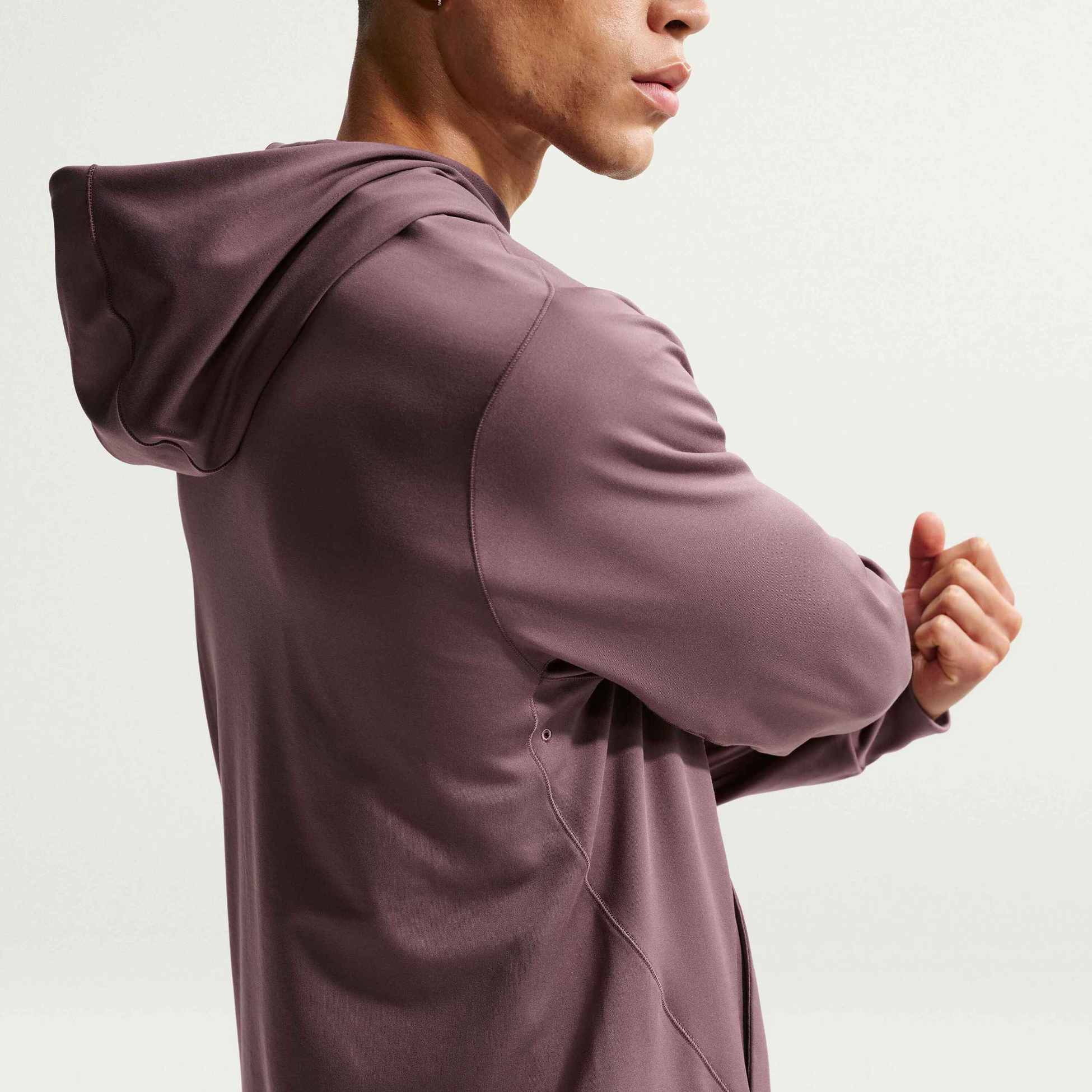 NIKE, Men's Dri-fit Uv Protection Pullover Performance Hoodie Primary Nanoknit
