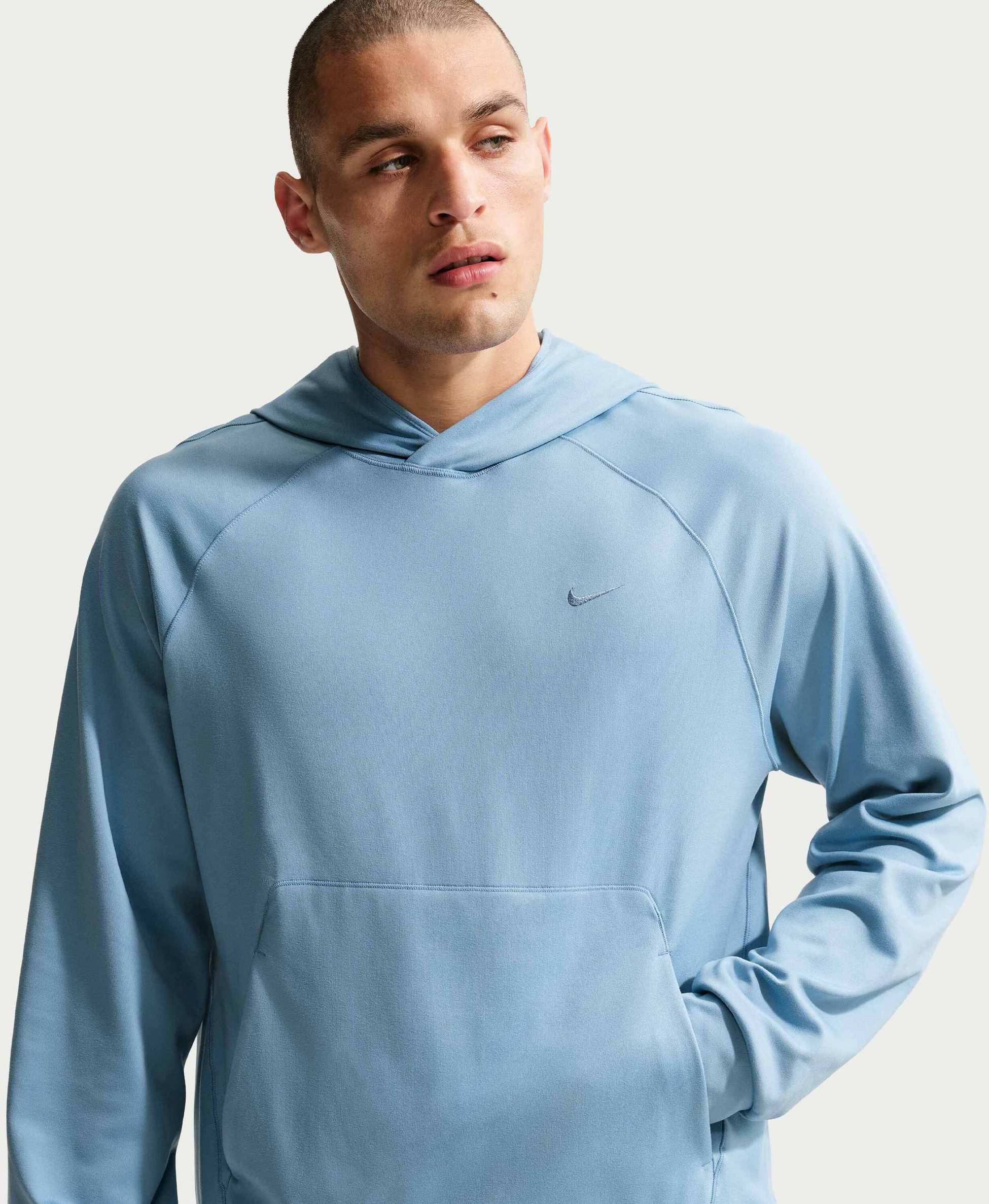 NIKE, Men's Dri-fit Uv Protection Pullover Performance Hoodie Primary Nanoknit