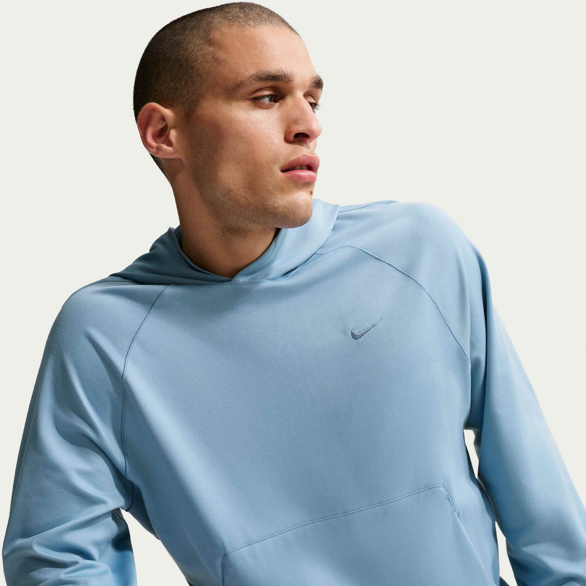 NIKE, Men's Dri-fit Uv Protection Pullover Performance Hoodie Primary Nanoknit
