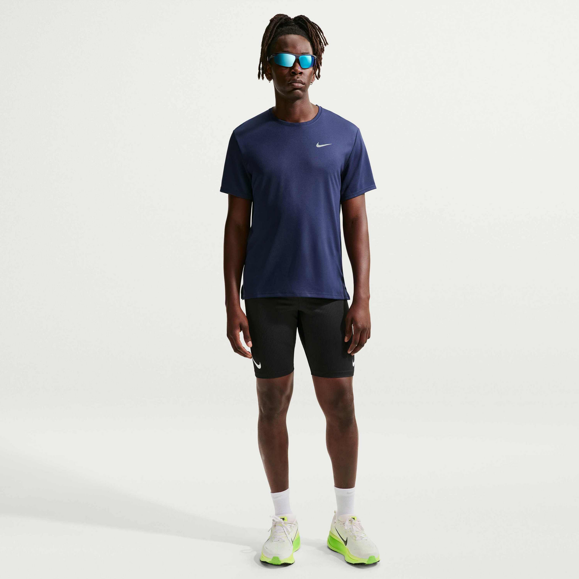 NIKE, Men's Dri-fit Uv Short-sleeve Running Top Miler
