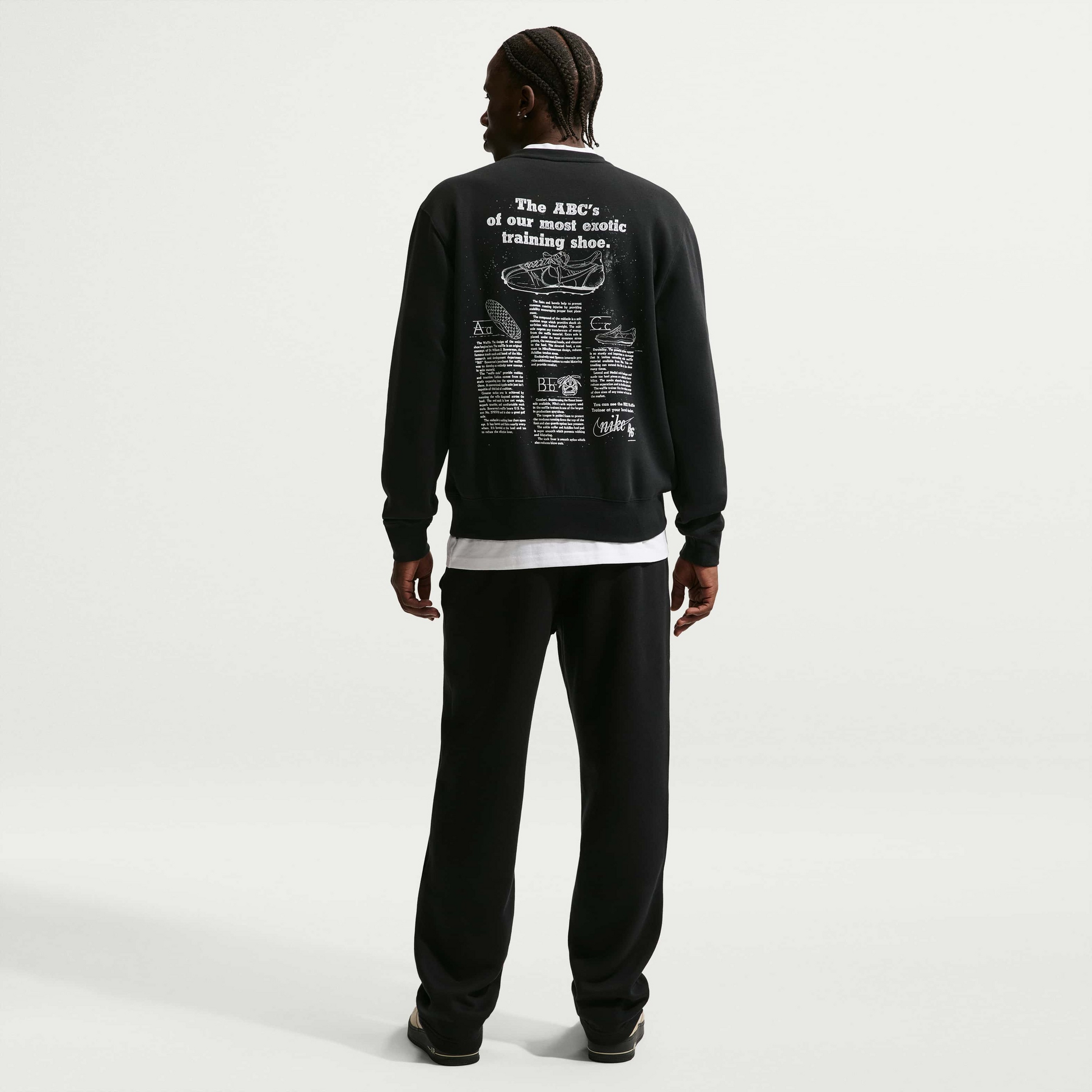 NIKE, Men's Fleece Open-hem Trousers Sportswear Club