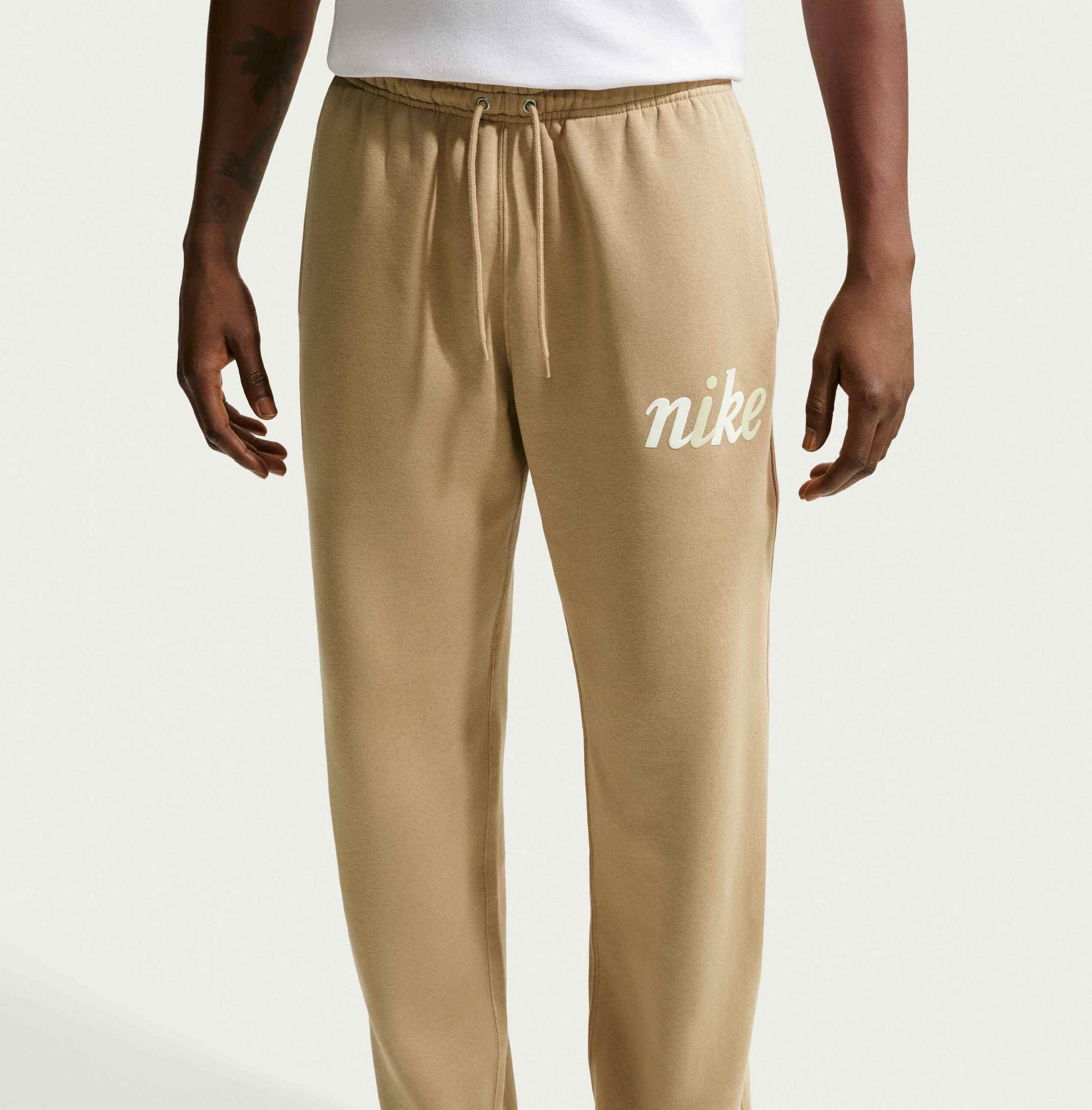 NIKE, Men's Fleece Open-hem Trousers Sportswear Club