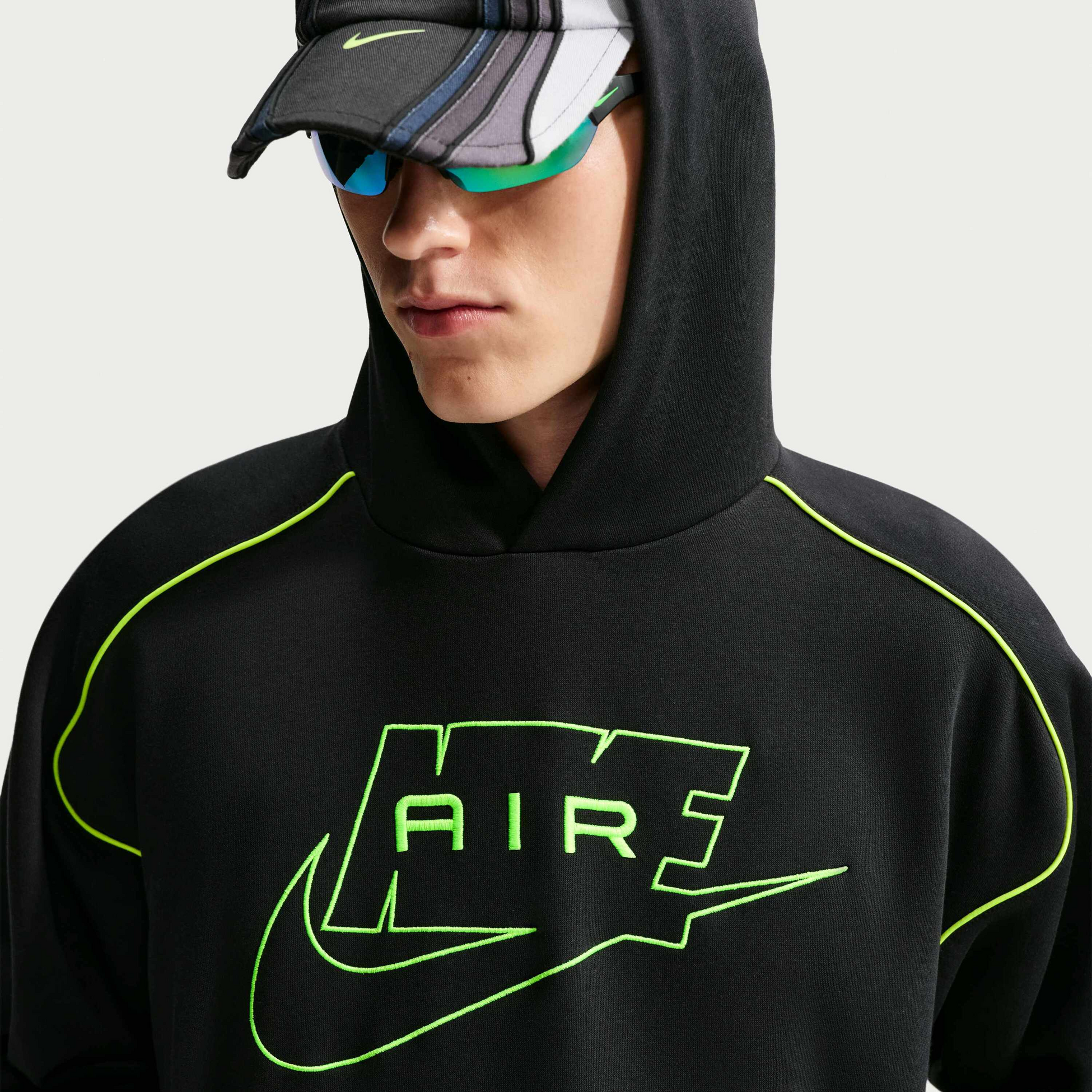 NIKE, Men's Fleece Pullover Hoodie Air