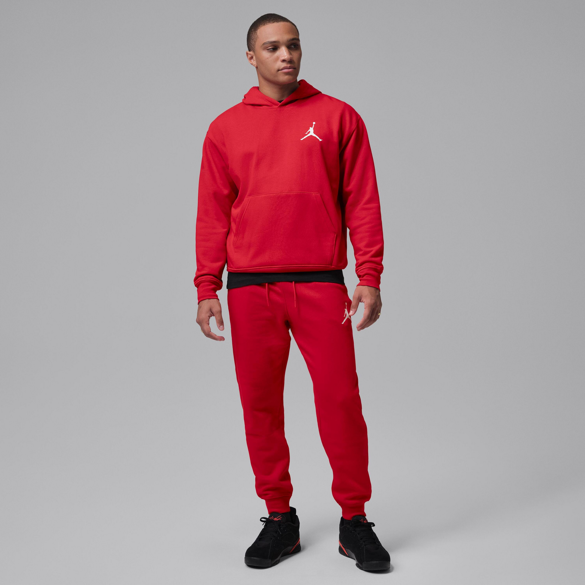 JORDAN, Men's Fleece Pullover Hoodie Jordan Jumpman