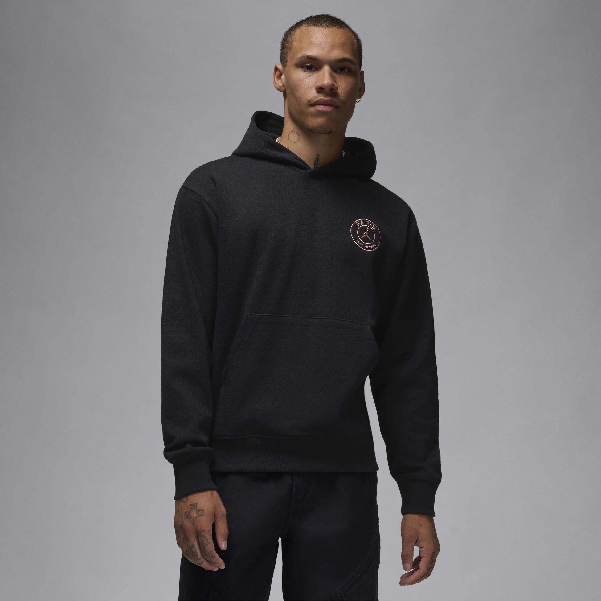 JORDAN, Men's Fleece Pullover Hoodie Paris Saint-germain