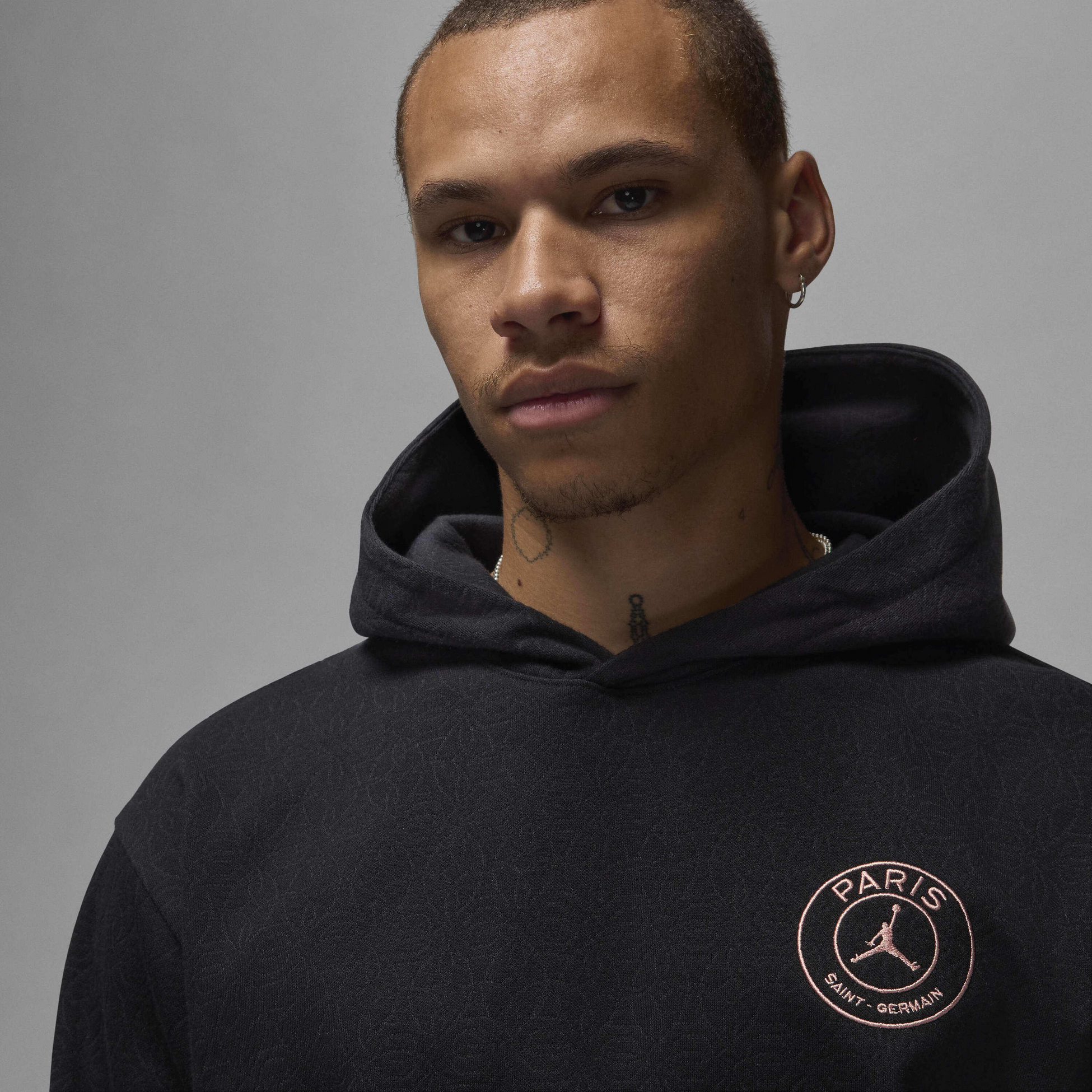 JORDAN, Men's Fleece Pullover Hoodie Paris Saint-germain