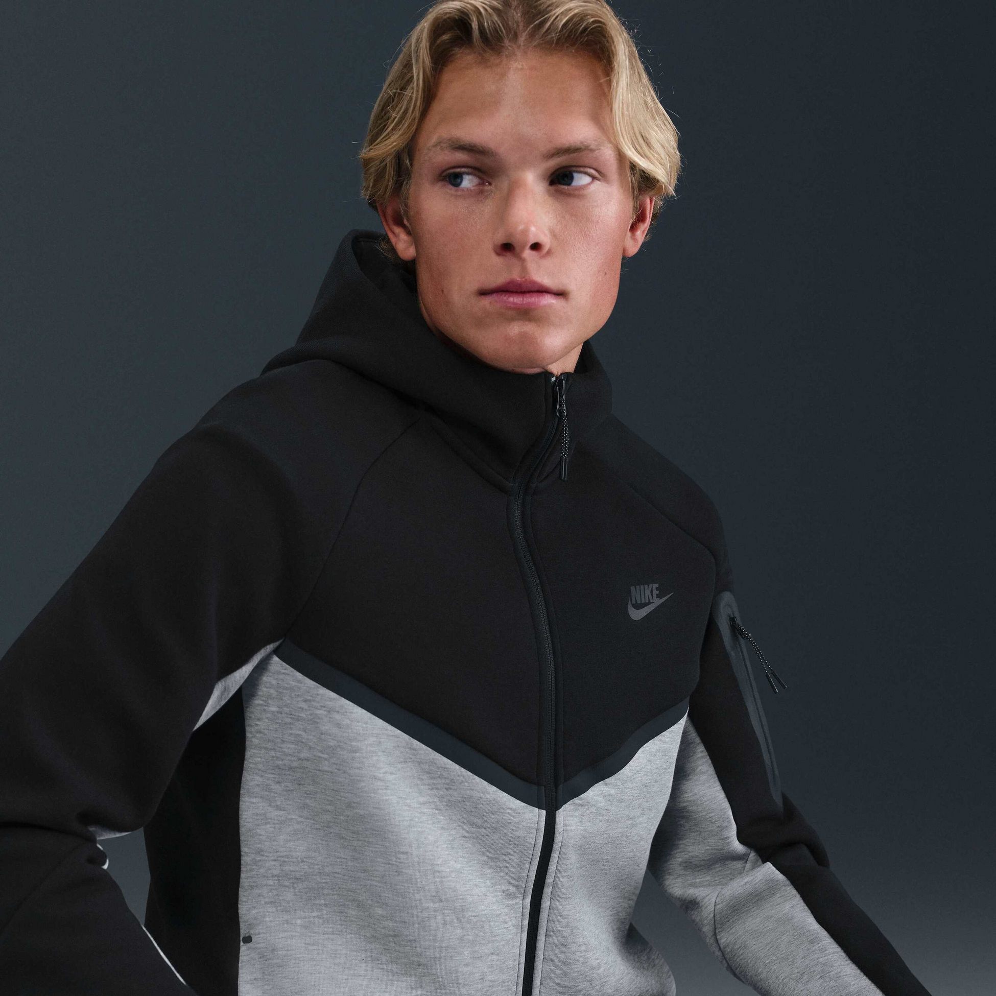 NIKE, Men's Fleece Windrunner Full-zip Jacket Tech