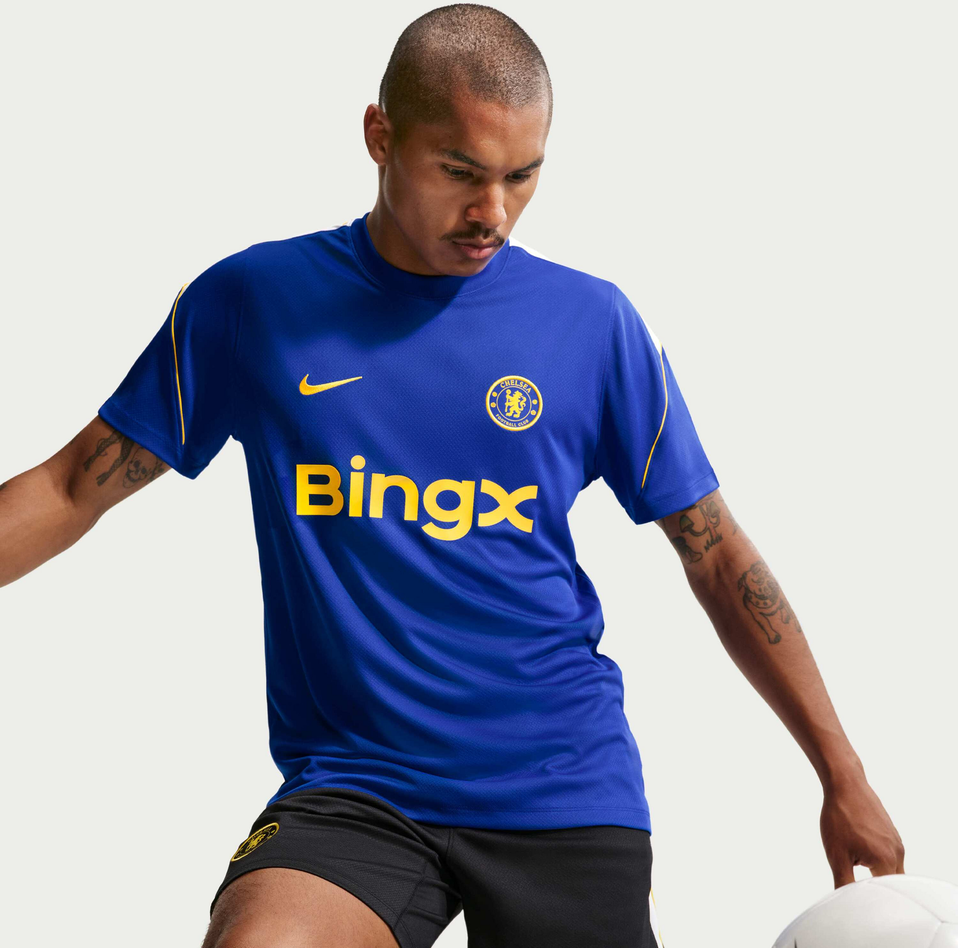 NIKE, Men's Football Dri-fit Short-sleeve Top Chelsea F.c. Strike