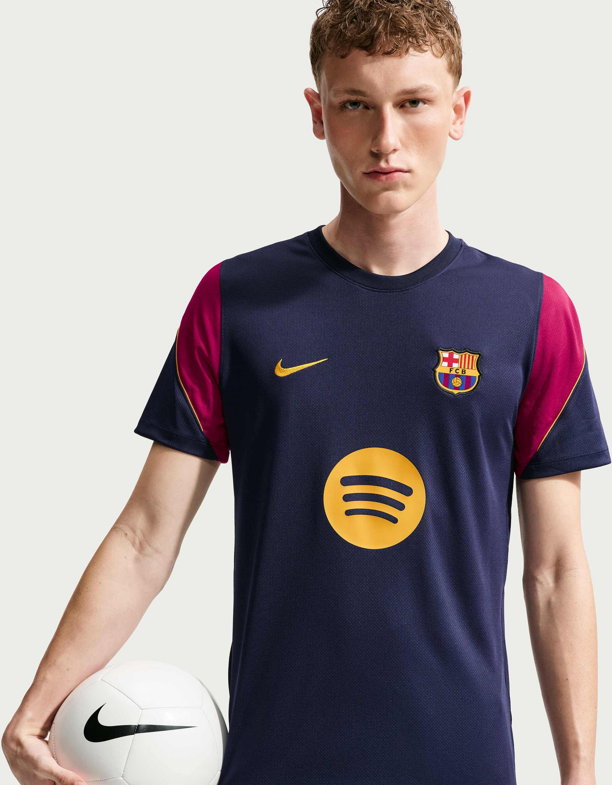 NIKE, Men's Football Dri-fit Short-sleeve Top F.c. Barcelona Strike